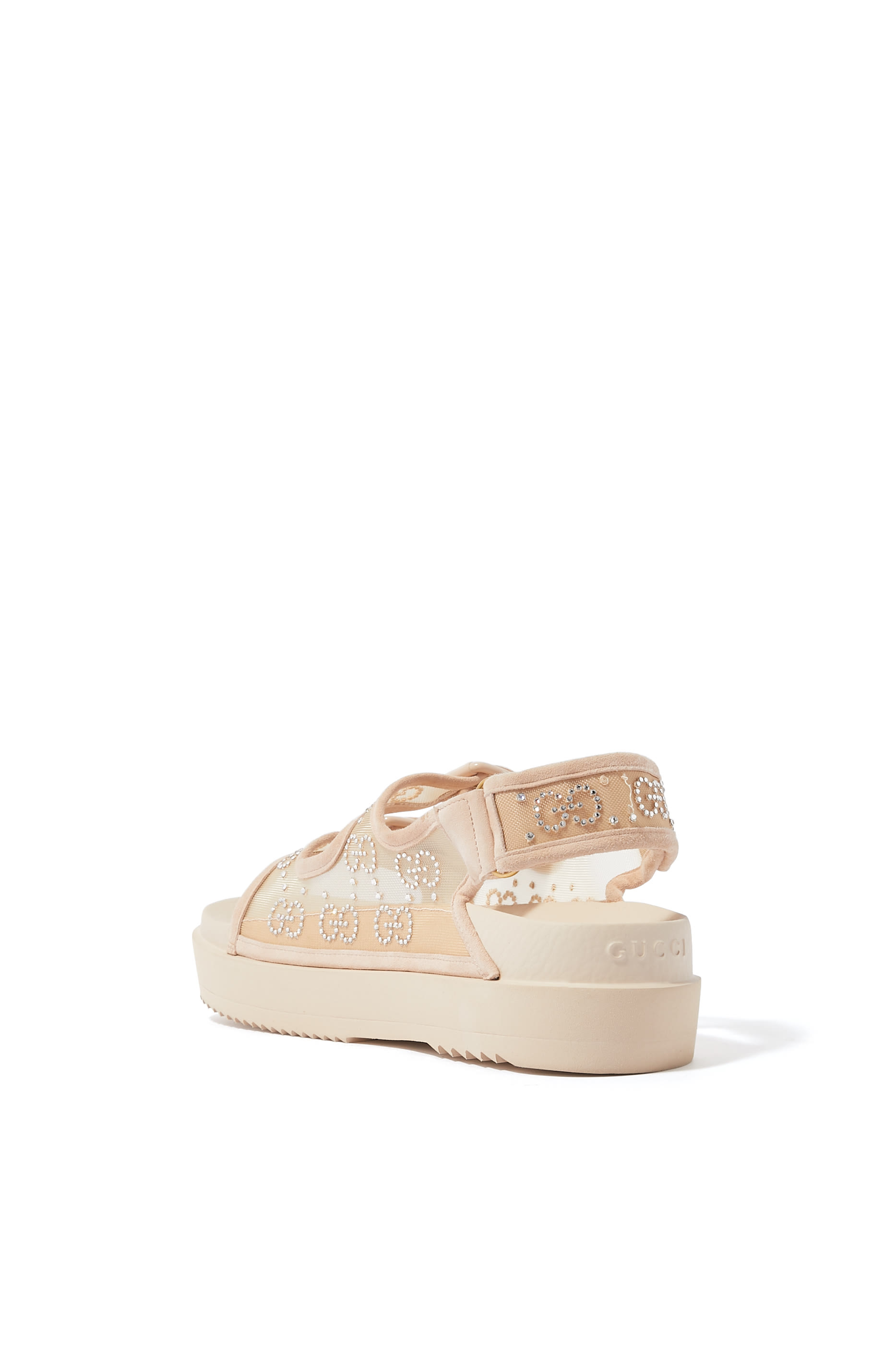 GG Crystal Mesh Sandals