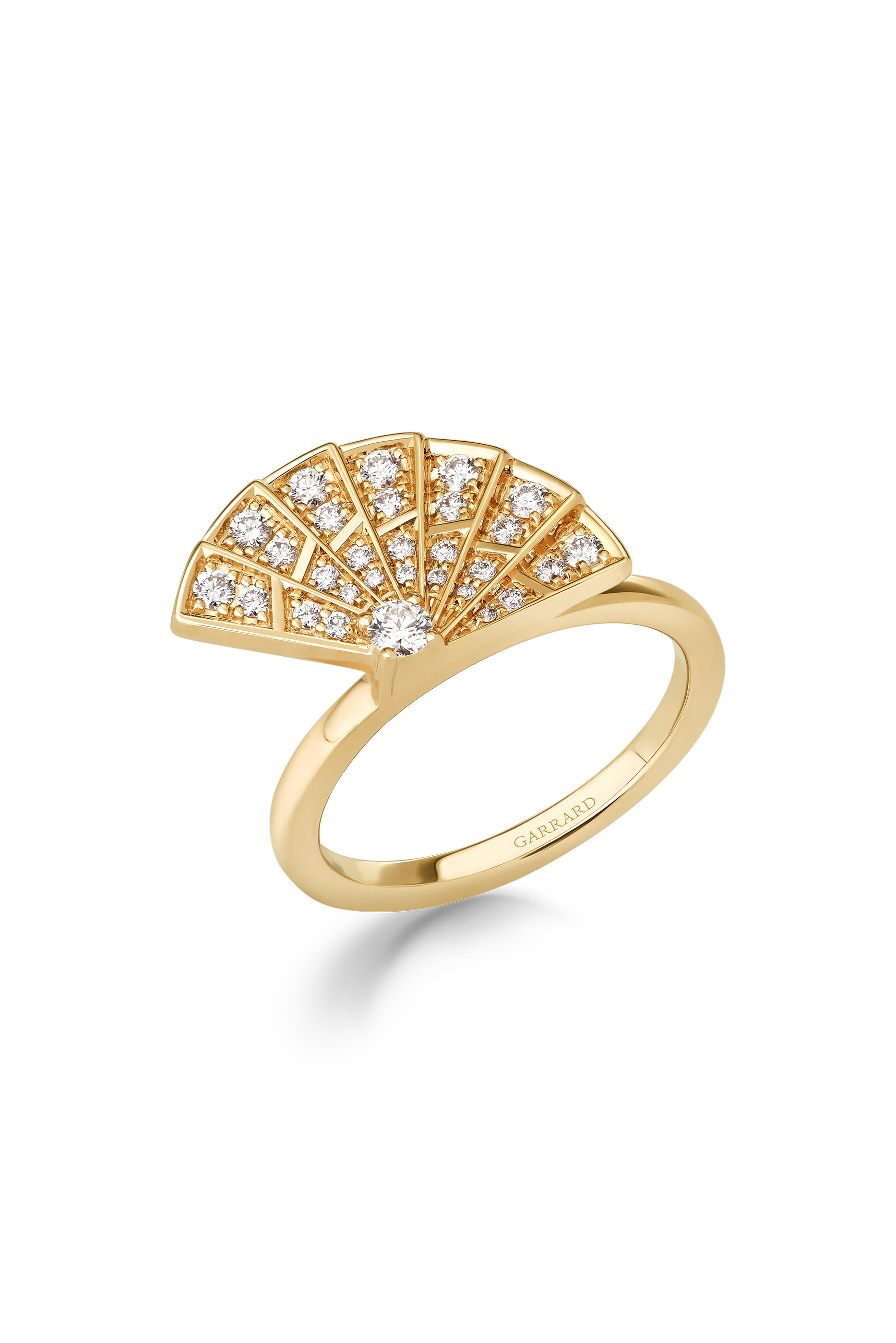 Fanfare Symphony Mini Icons Diamond Ring, 18K Yellow Gold & Diamonds