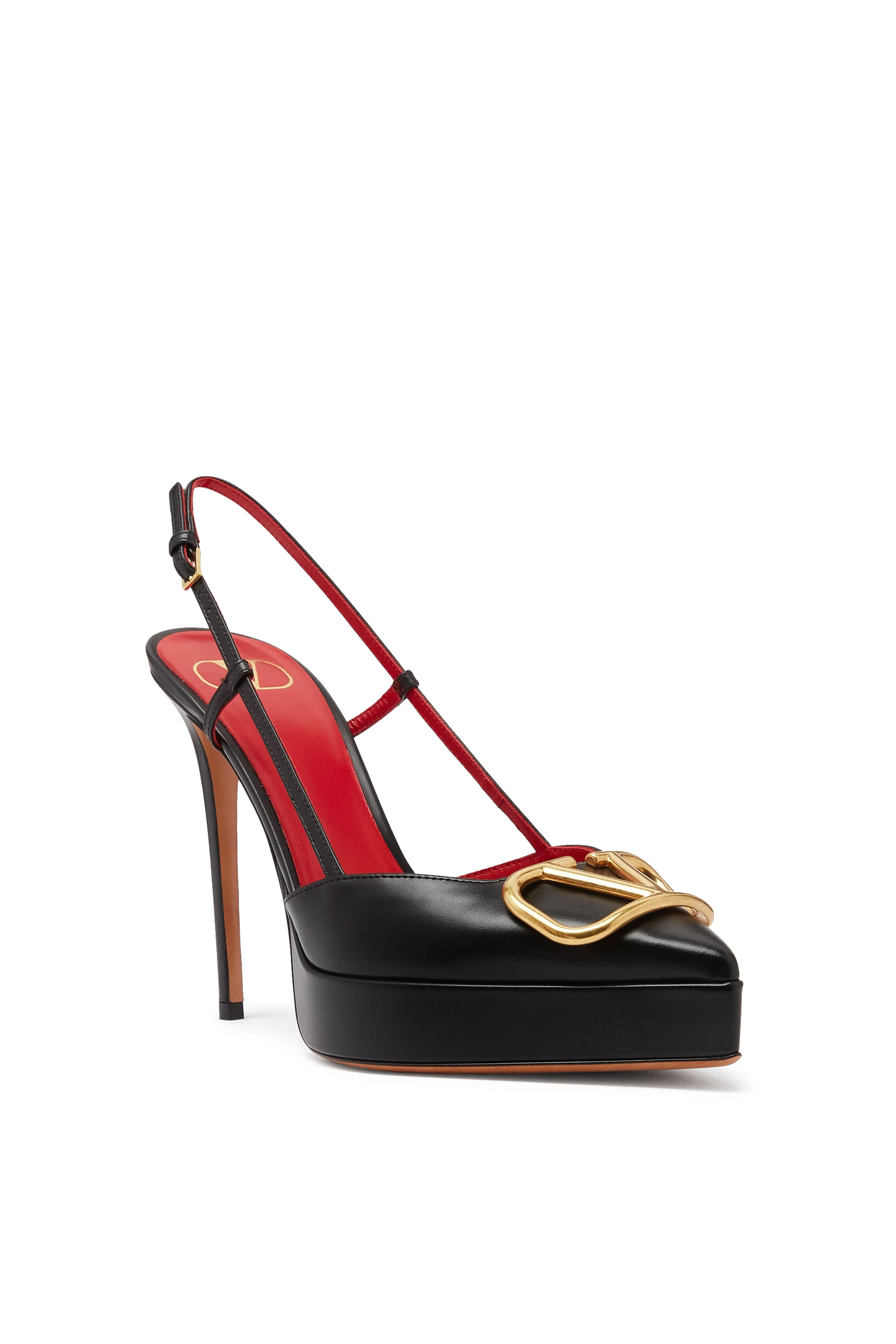 VLogo Signature Calfskin 120 Slingback Pumps