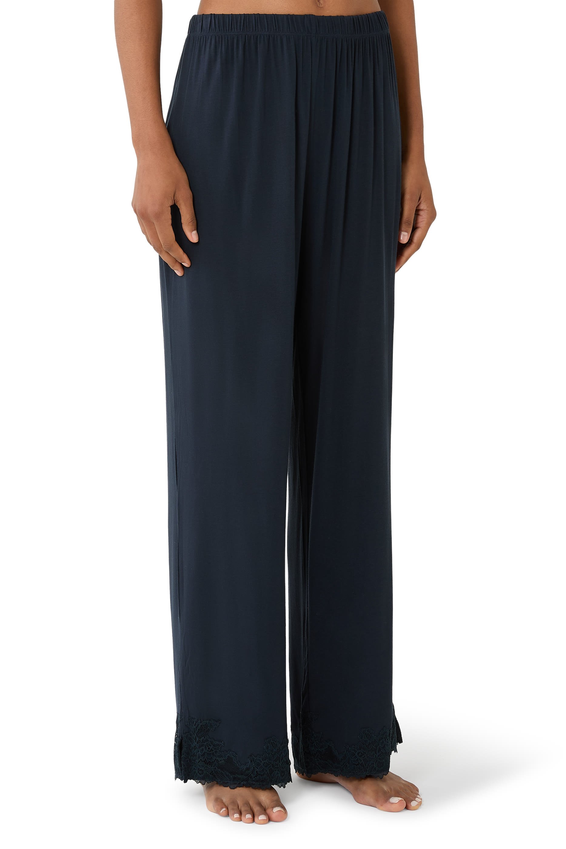 Jersey Lace Appliqu&eacute; Long Sleeve Pyjama Set 