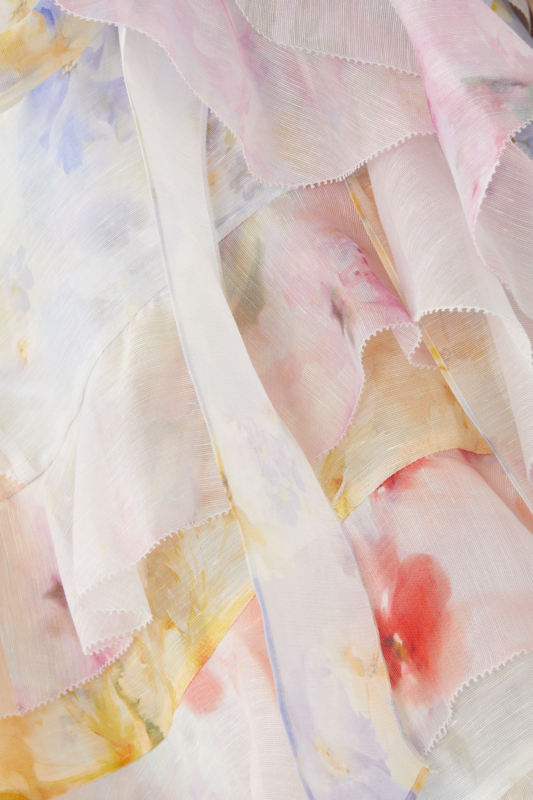 Crush Spliced Ruffle Dress