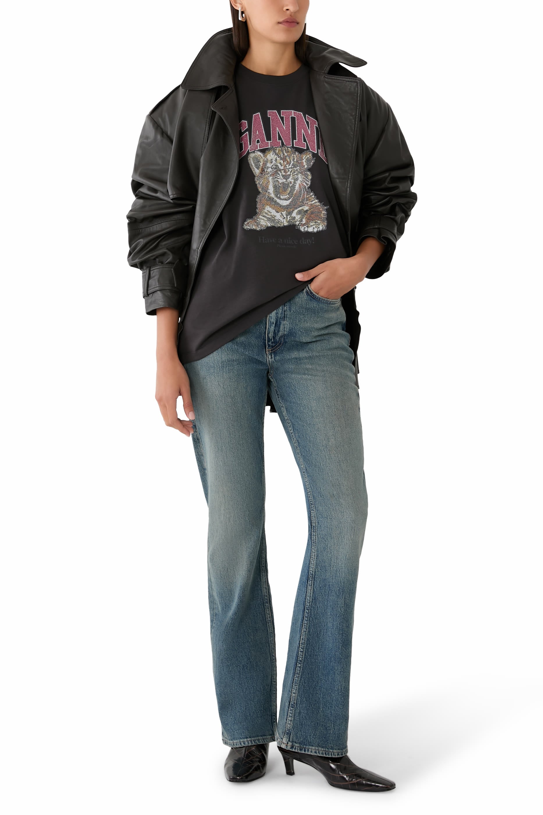 Caviar Print Tiger T-shirt