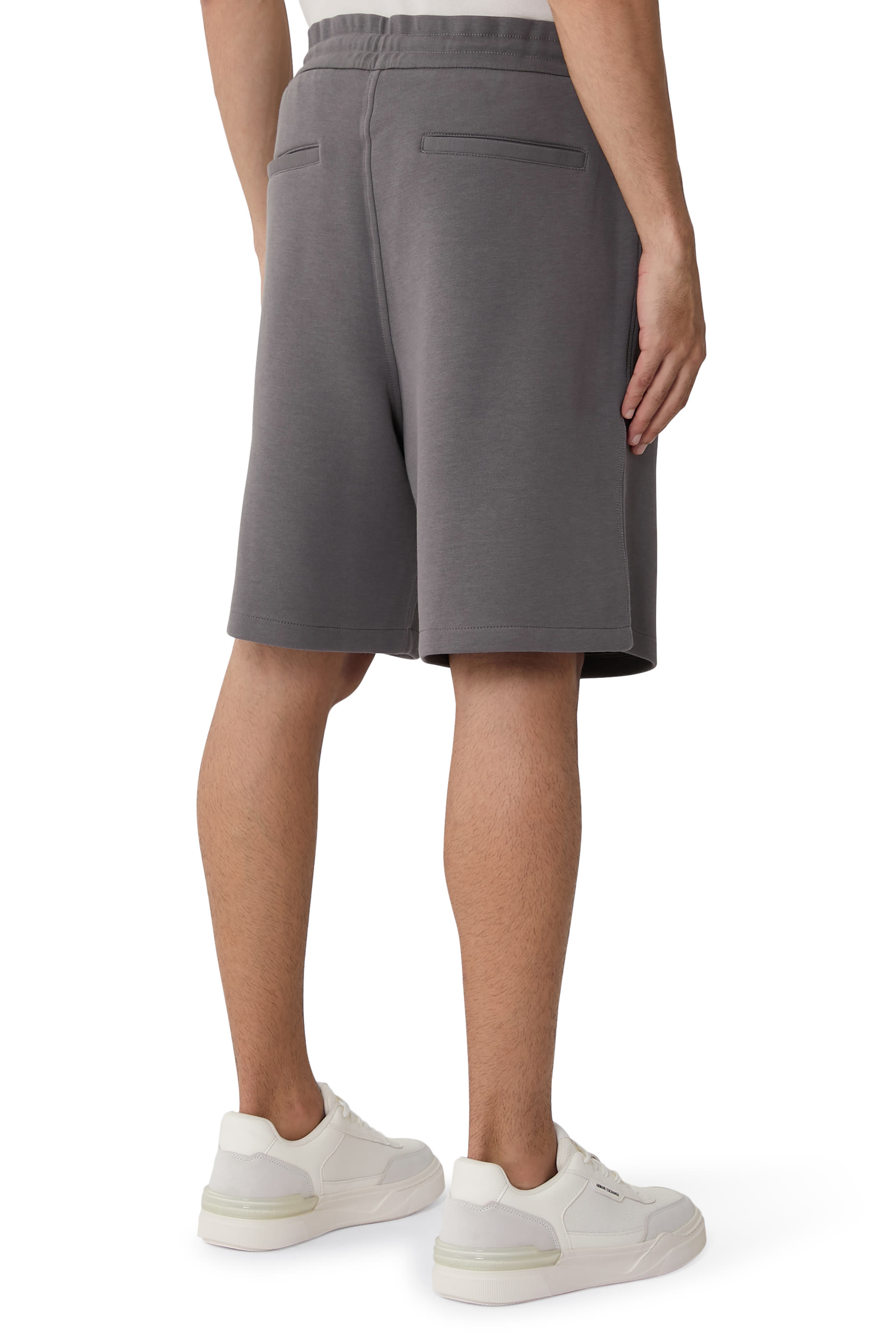 Cotton Blend Pique Shorts