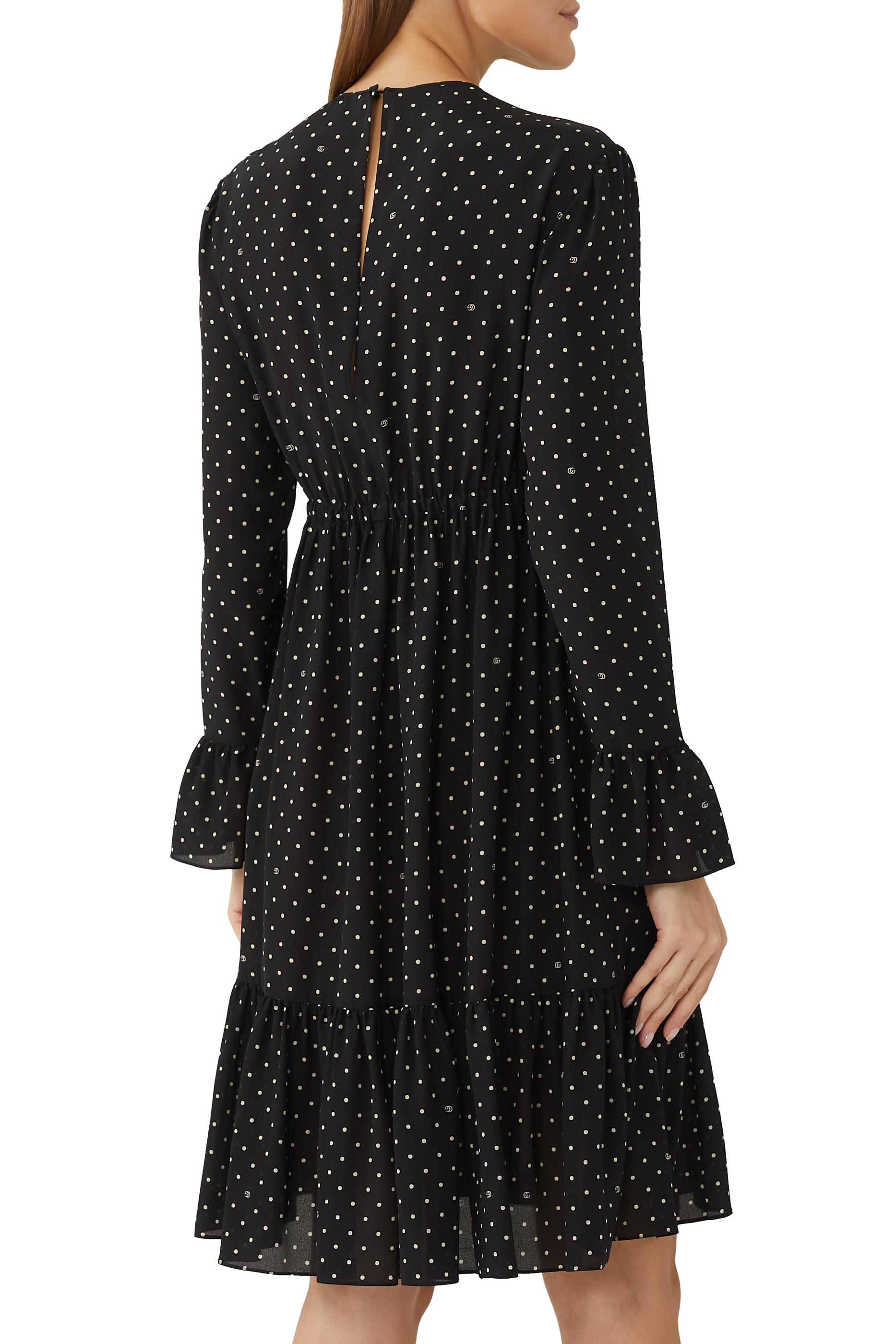 GG Polka Dot Silk Dress