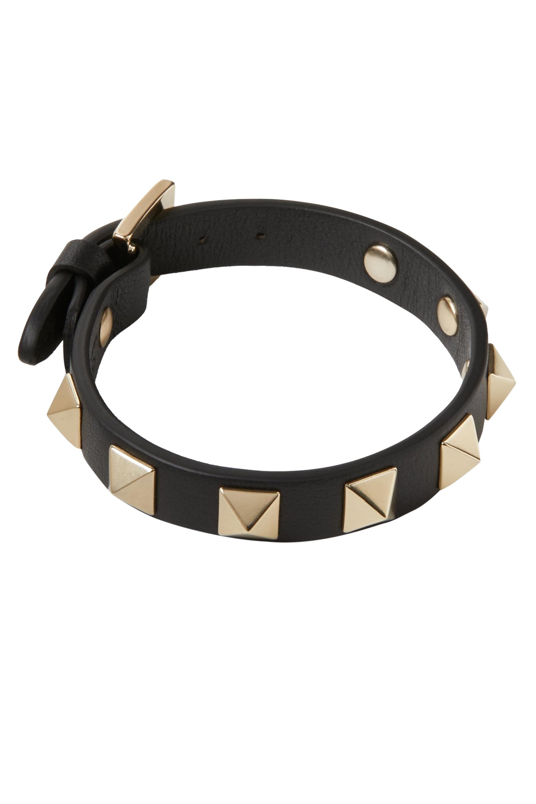 Rockstud Small Leather Bracelet