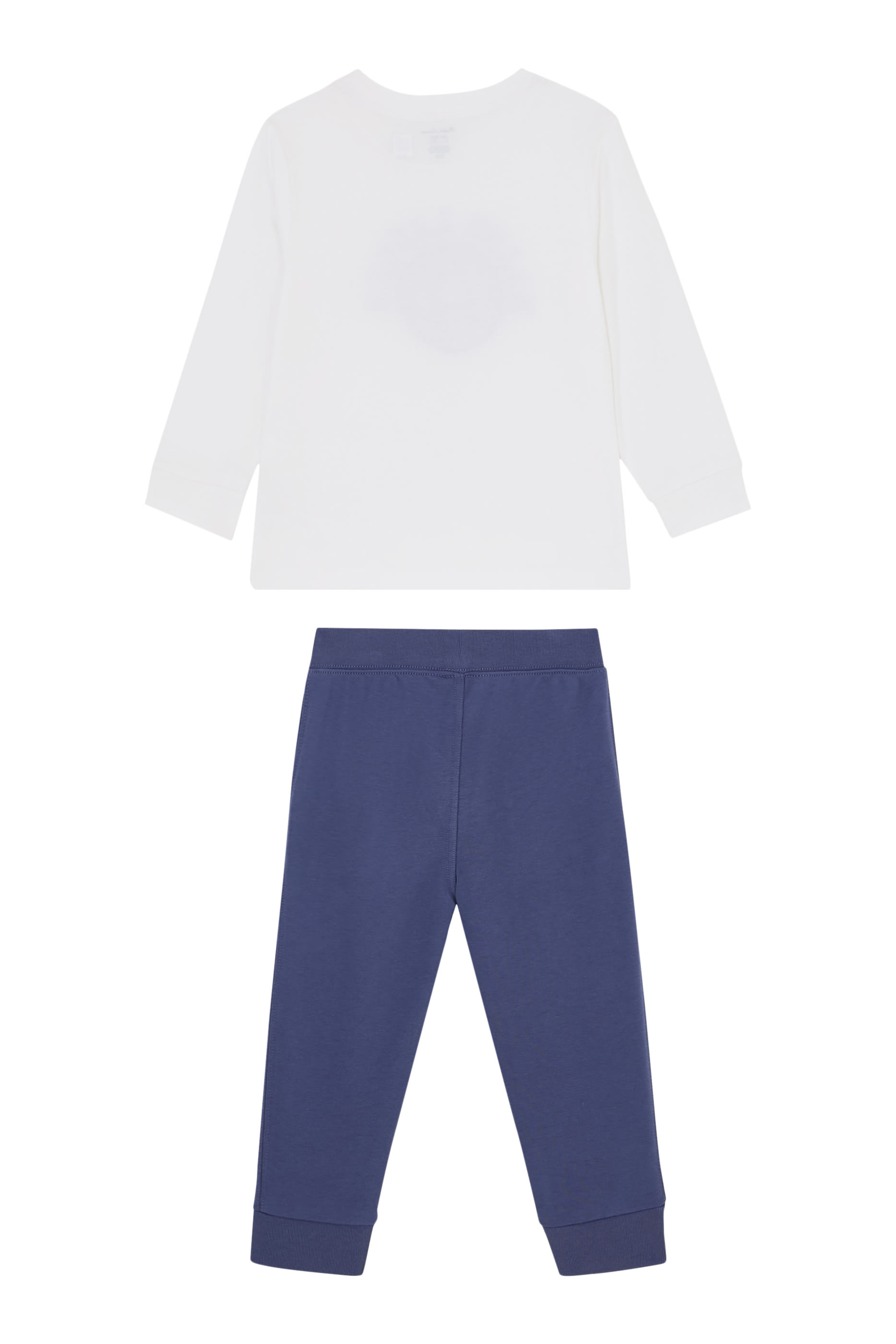 Kids Cotton Long Sleeve T-shirt and Pant Set