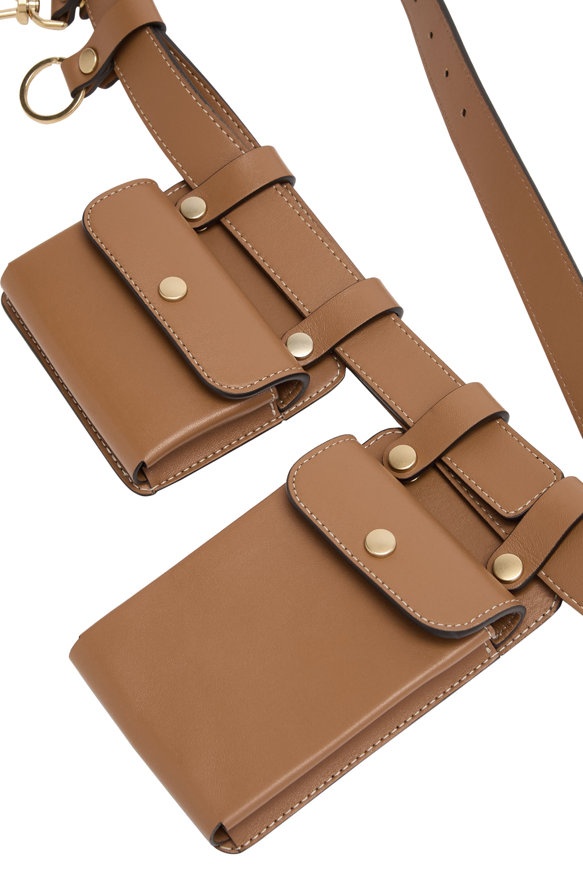 Multipocket Leather Belt