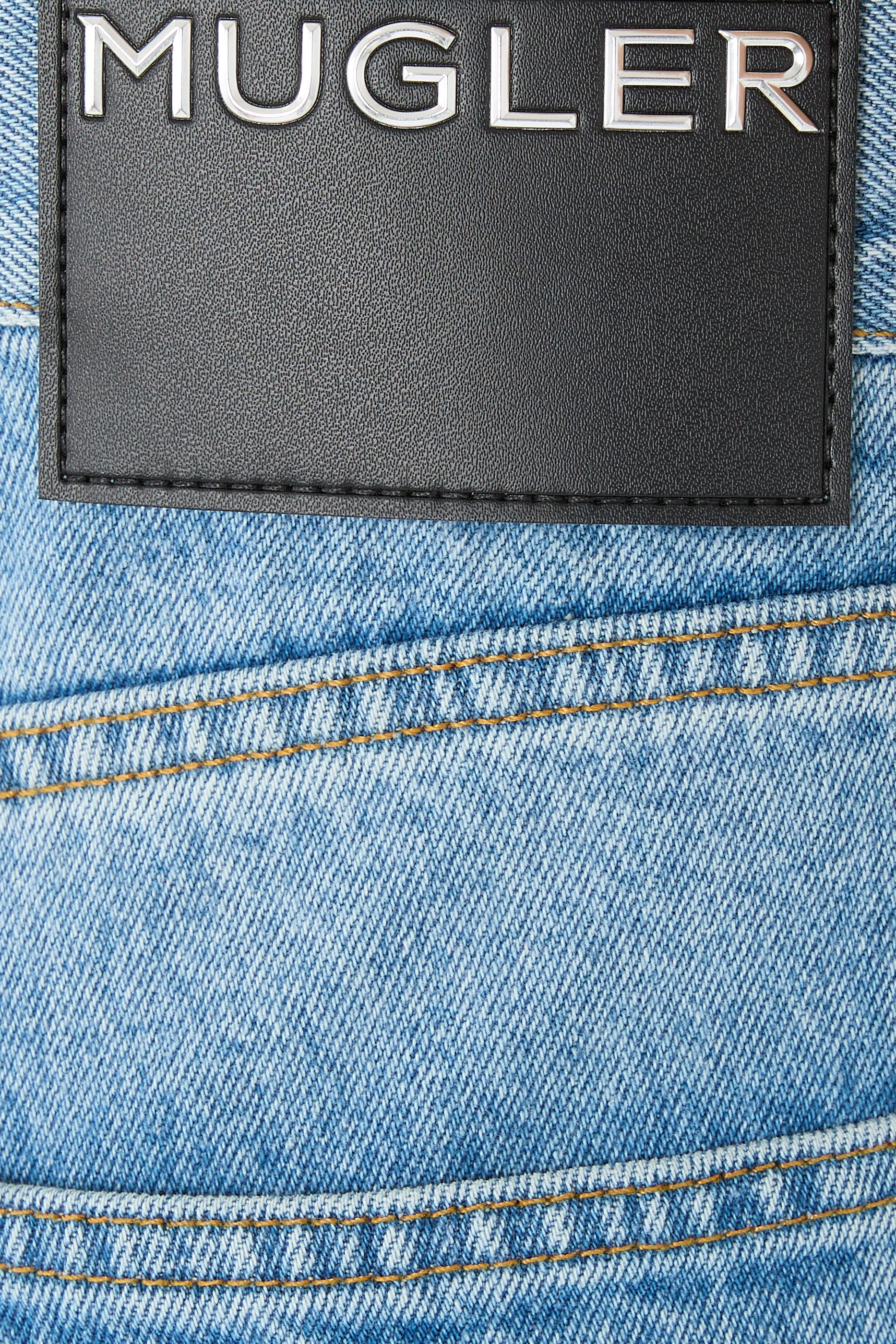 Logo Straight Denim Jeans