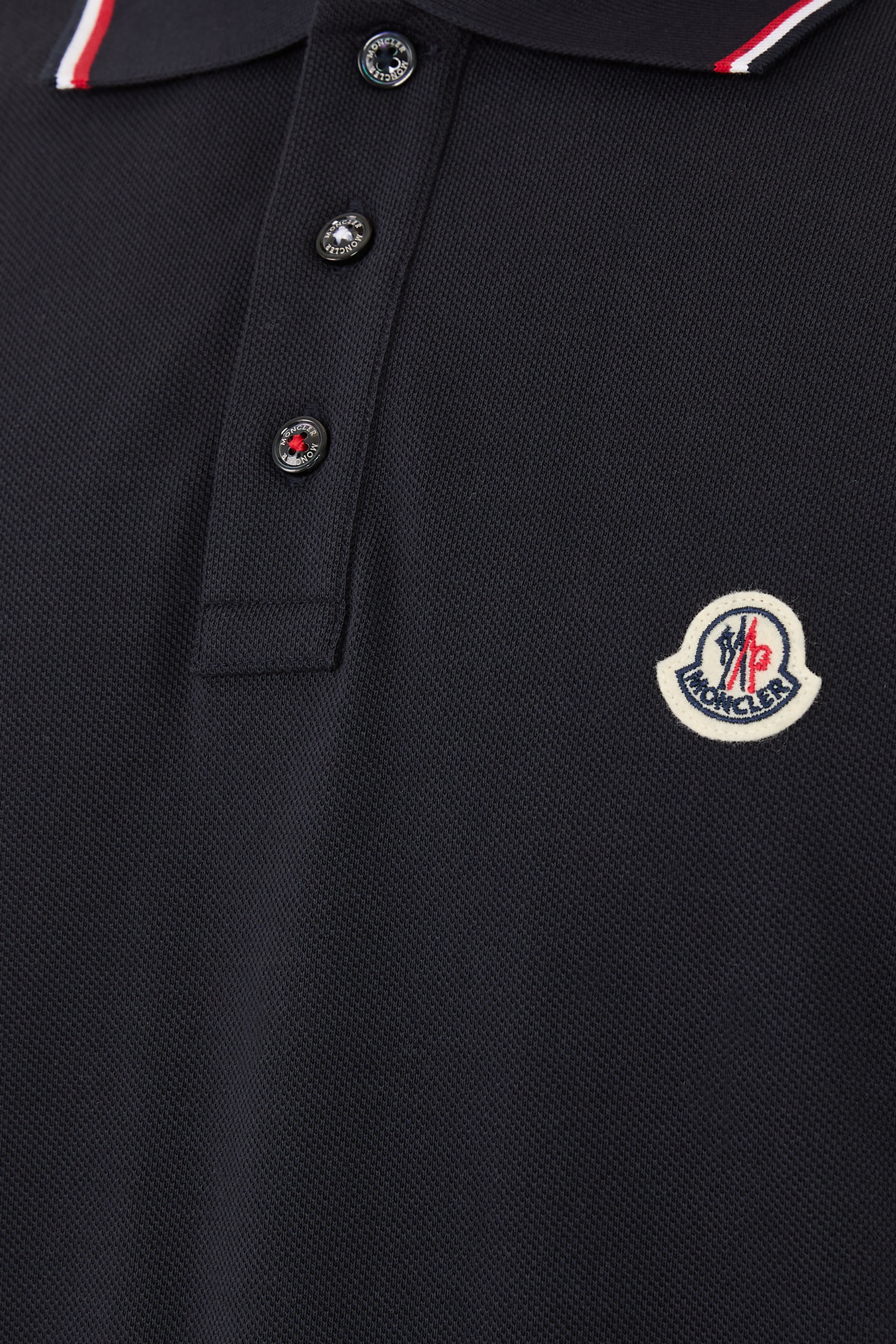 Tricolor-Trimmed Cotton Piquet Polo Shirt