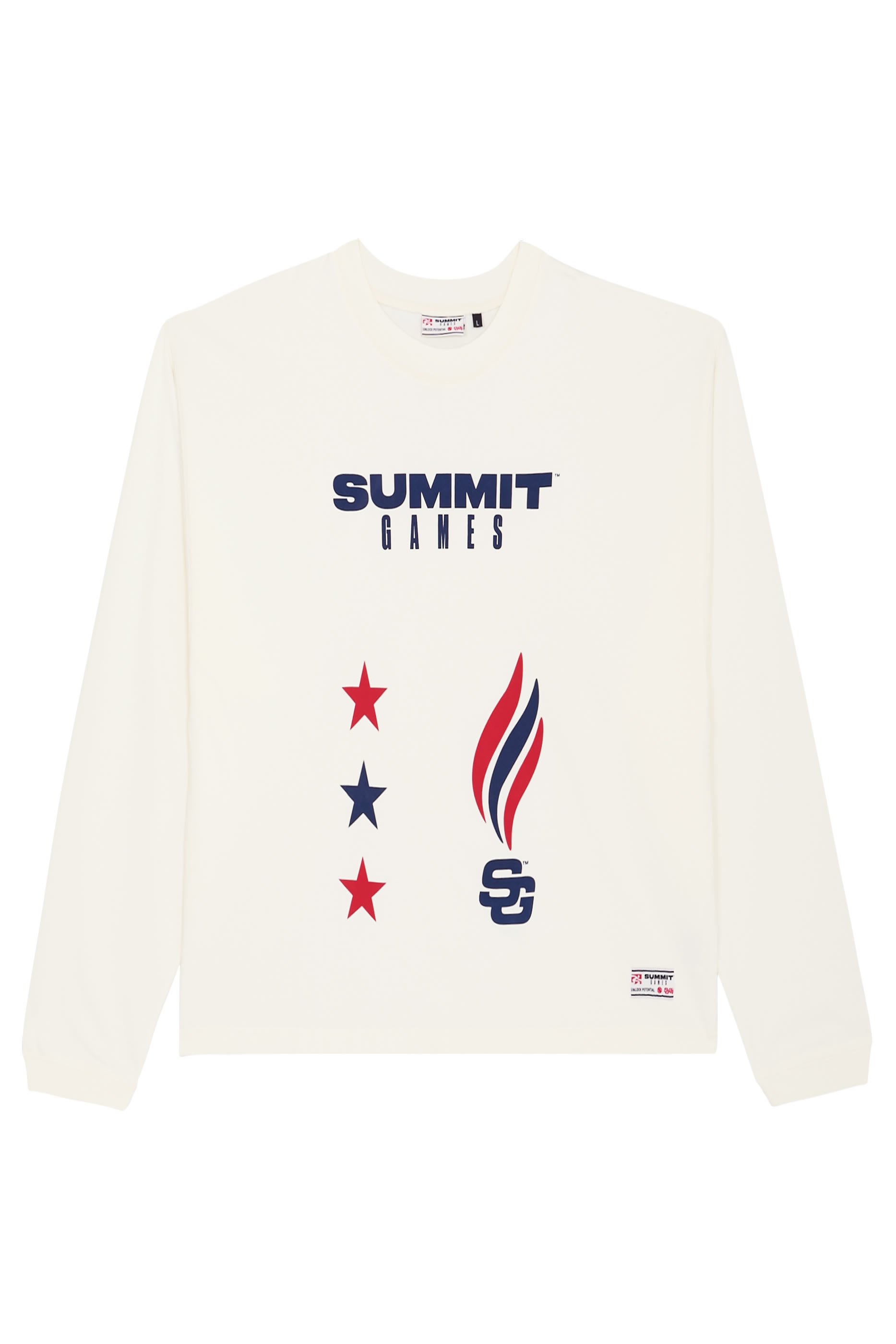 Champion Logo Crop Long Sleeve Tee 
