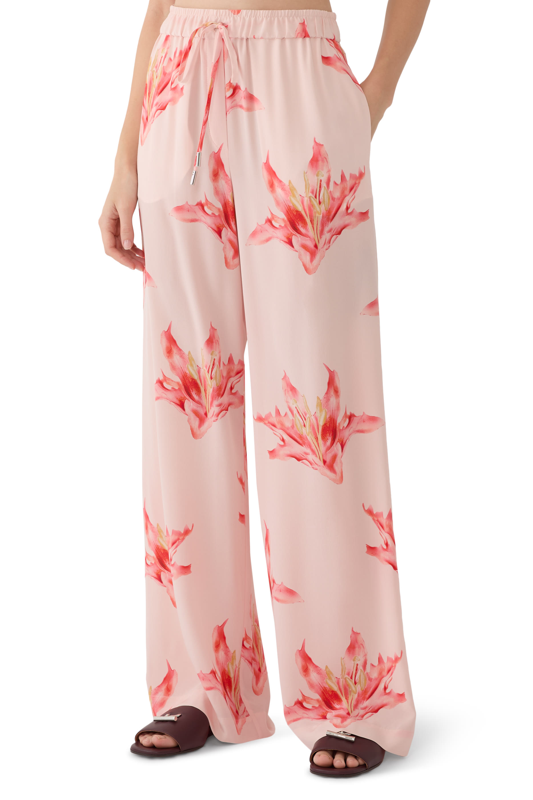 Flame Lily Print Pajamas