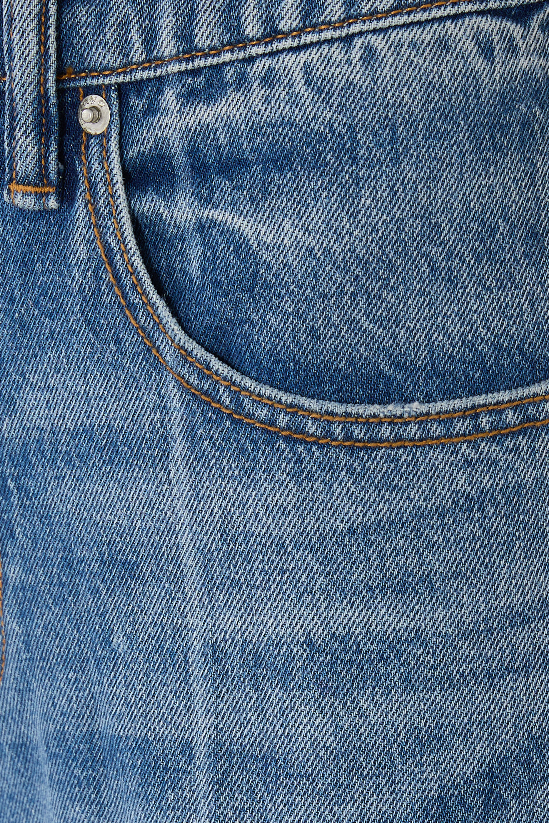 Foldline Wide Straight-Leg Jean