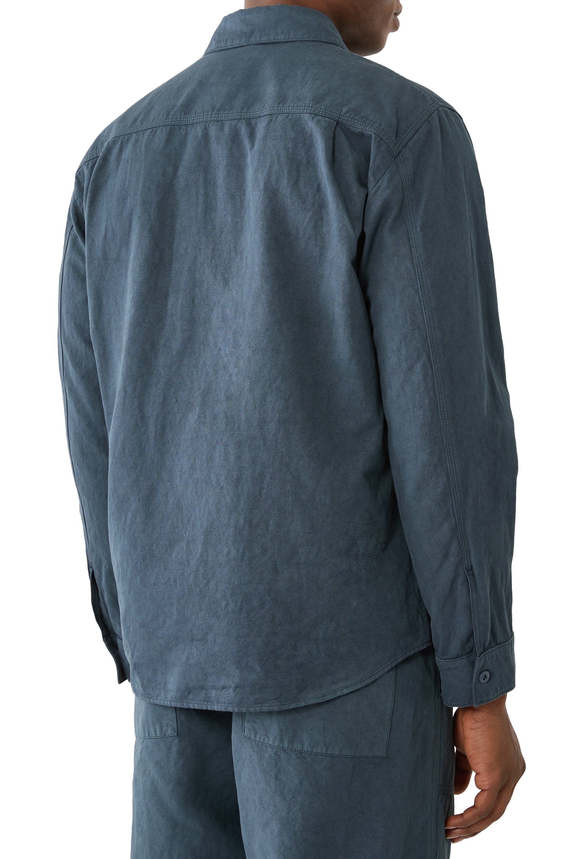 Logo Button Fastening Overshirt