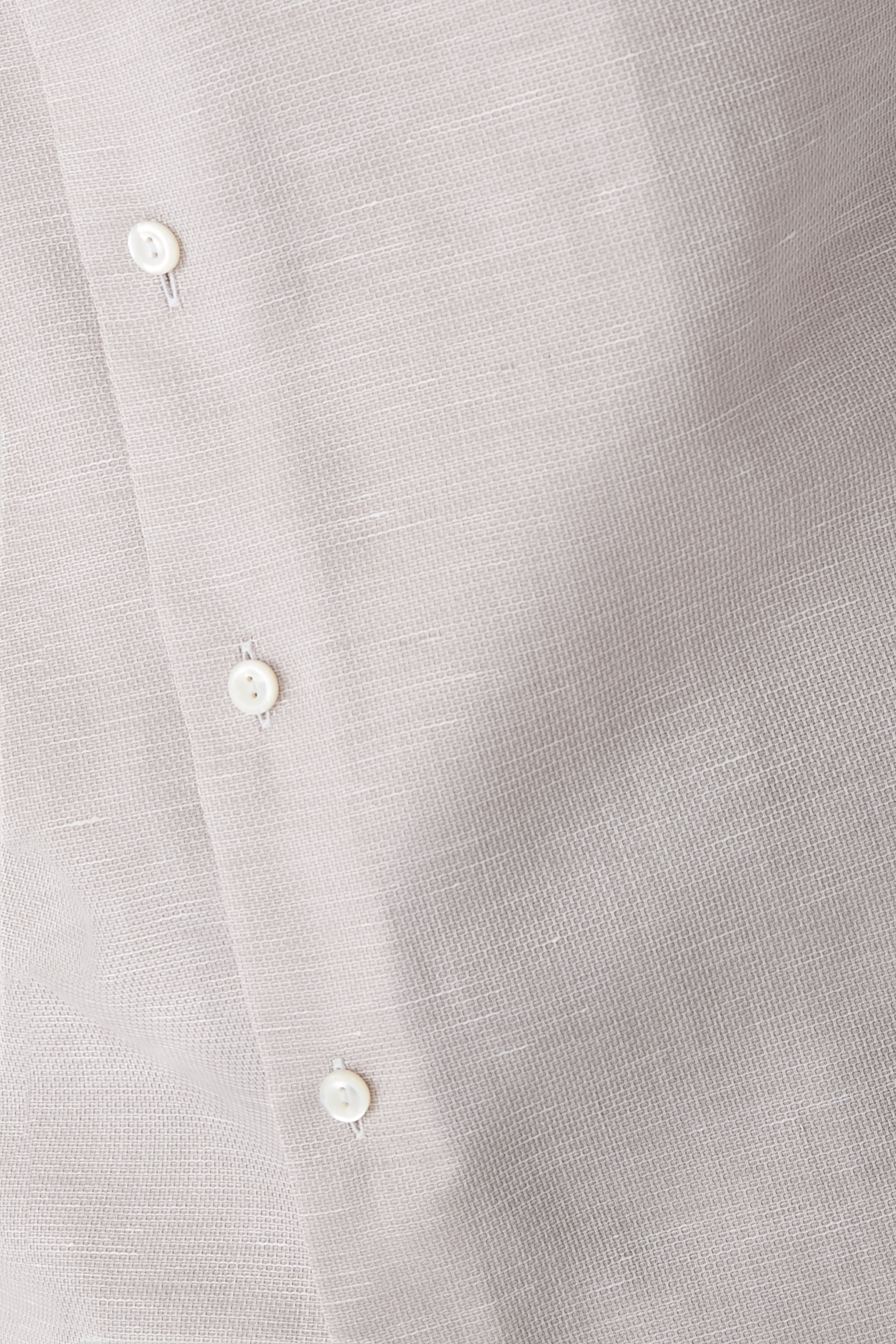 Semi-Solid Cotton Linen Shirt