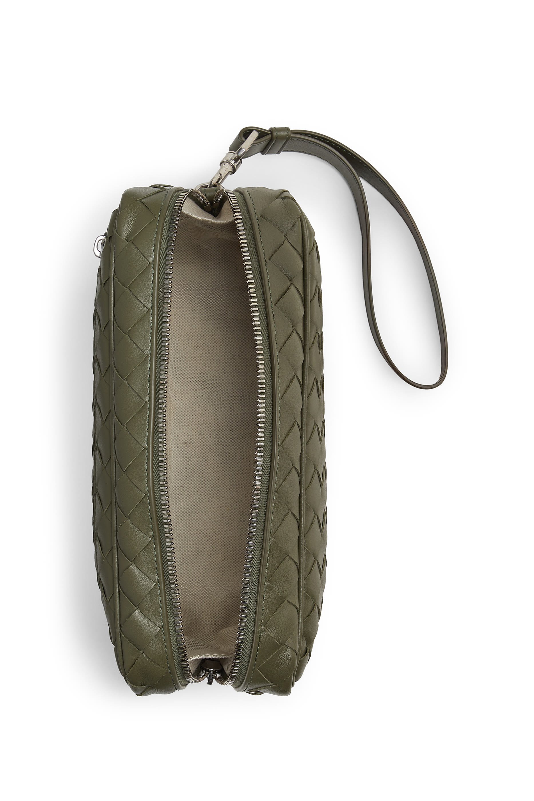 Intrecciato Pouch With Wristlet