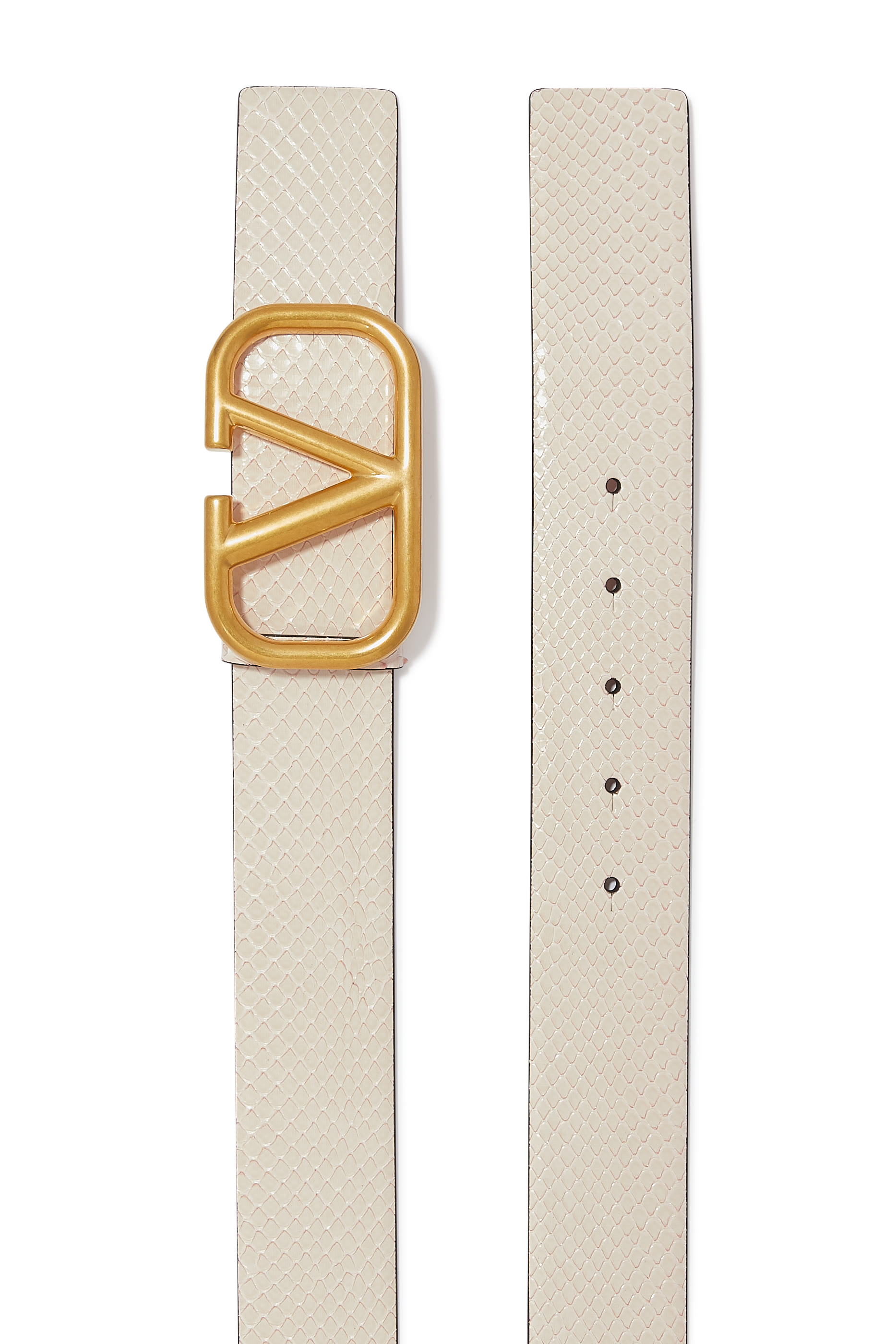  VLOGO Signature  Belt in Glossy Leather