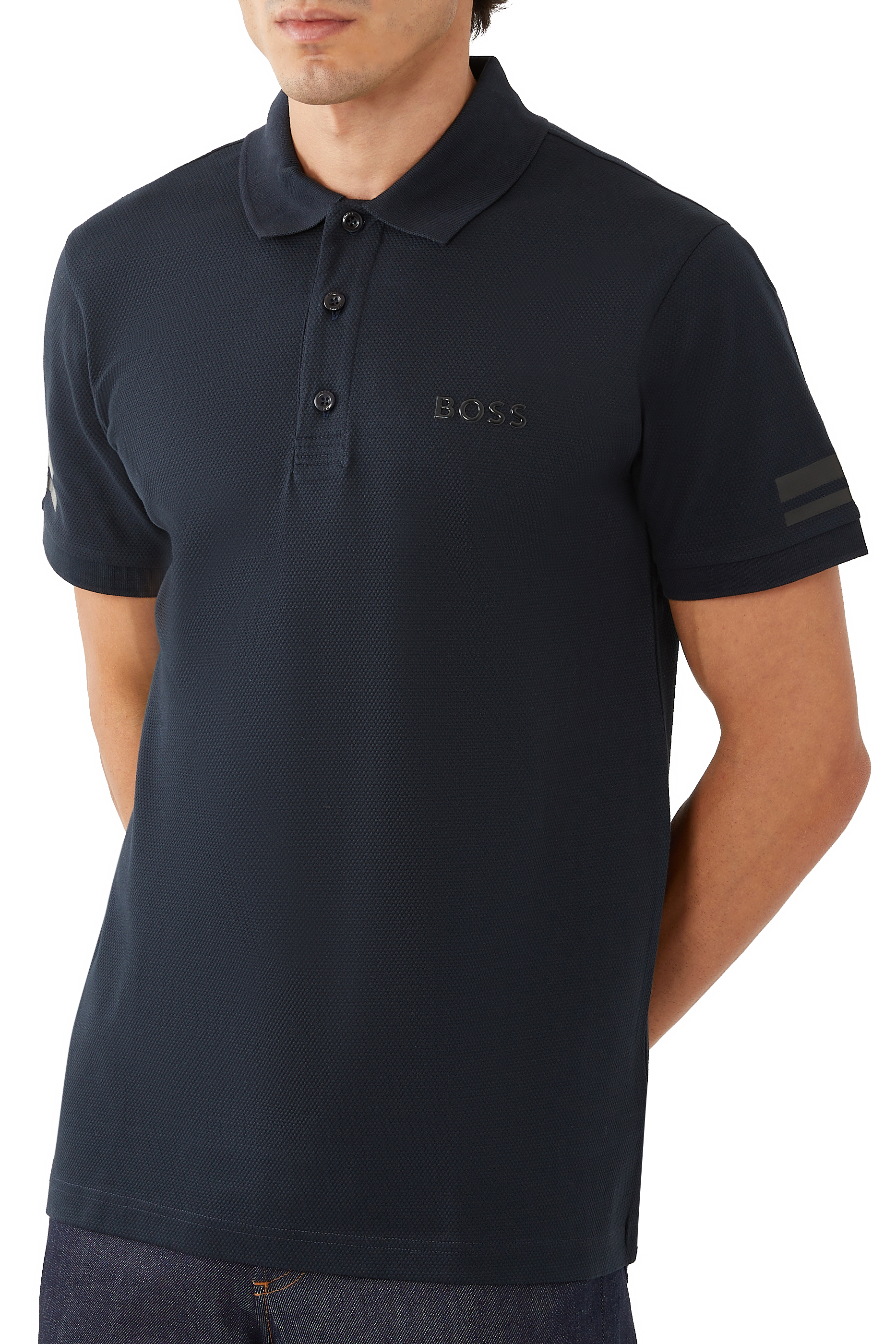 Stretch-Cotton Piqu&eacute; Polo Shirt