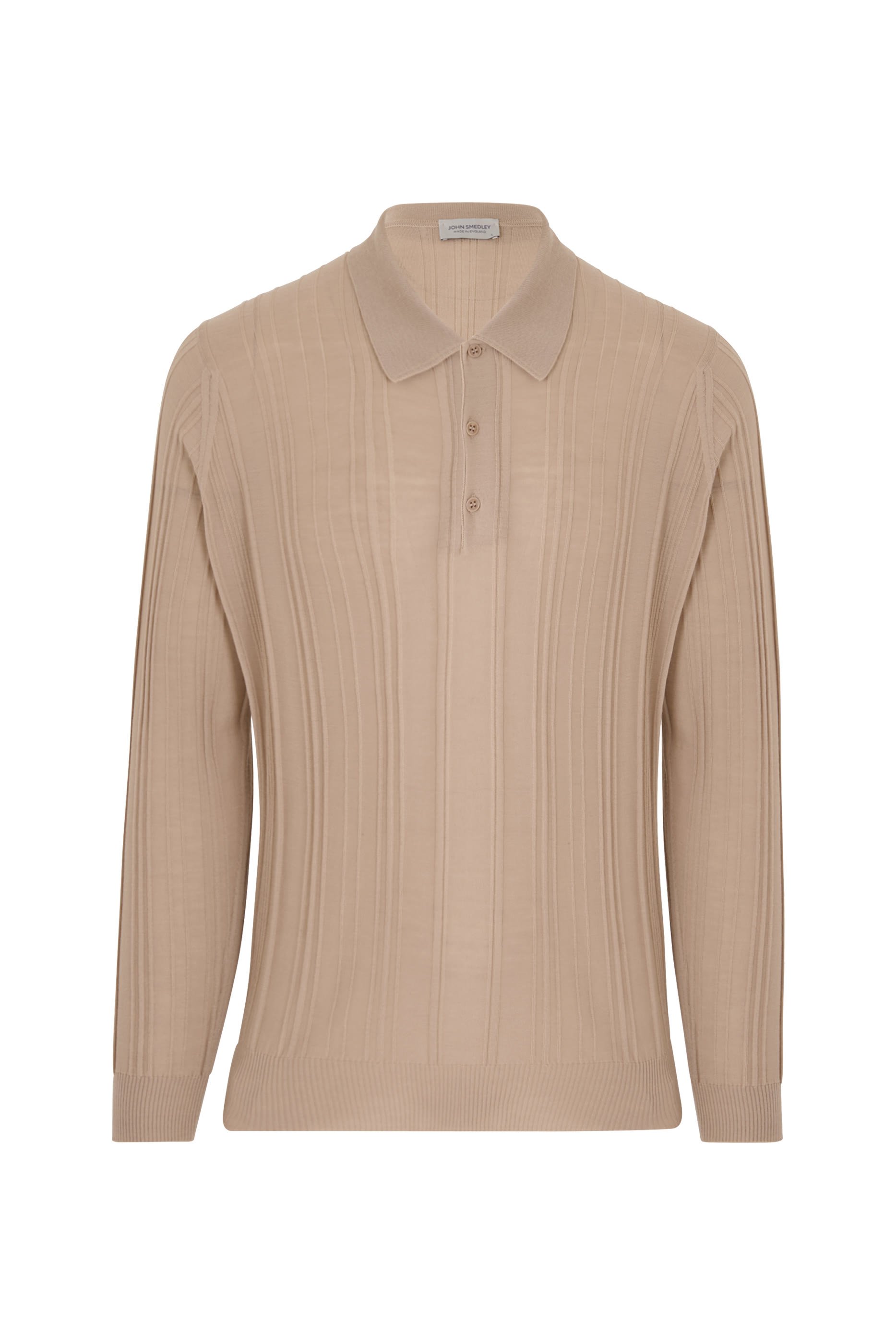  Flinn Ribbed Wool Polo Shirt