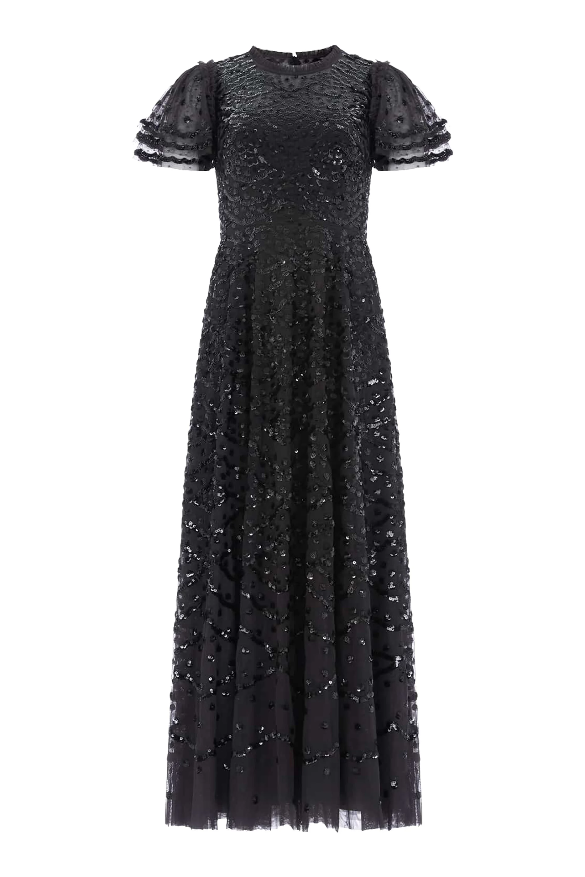 Deco Dot Ankle Gown