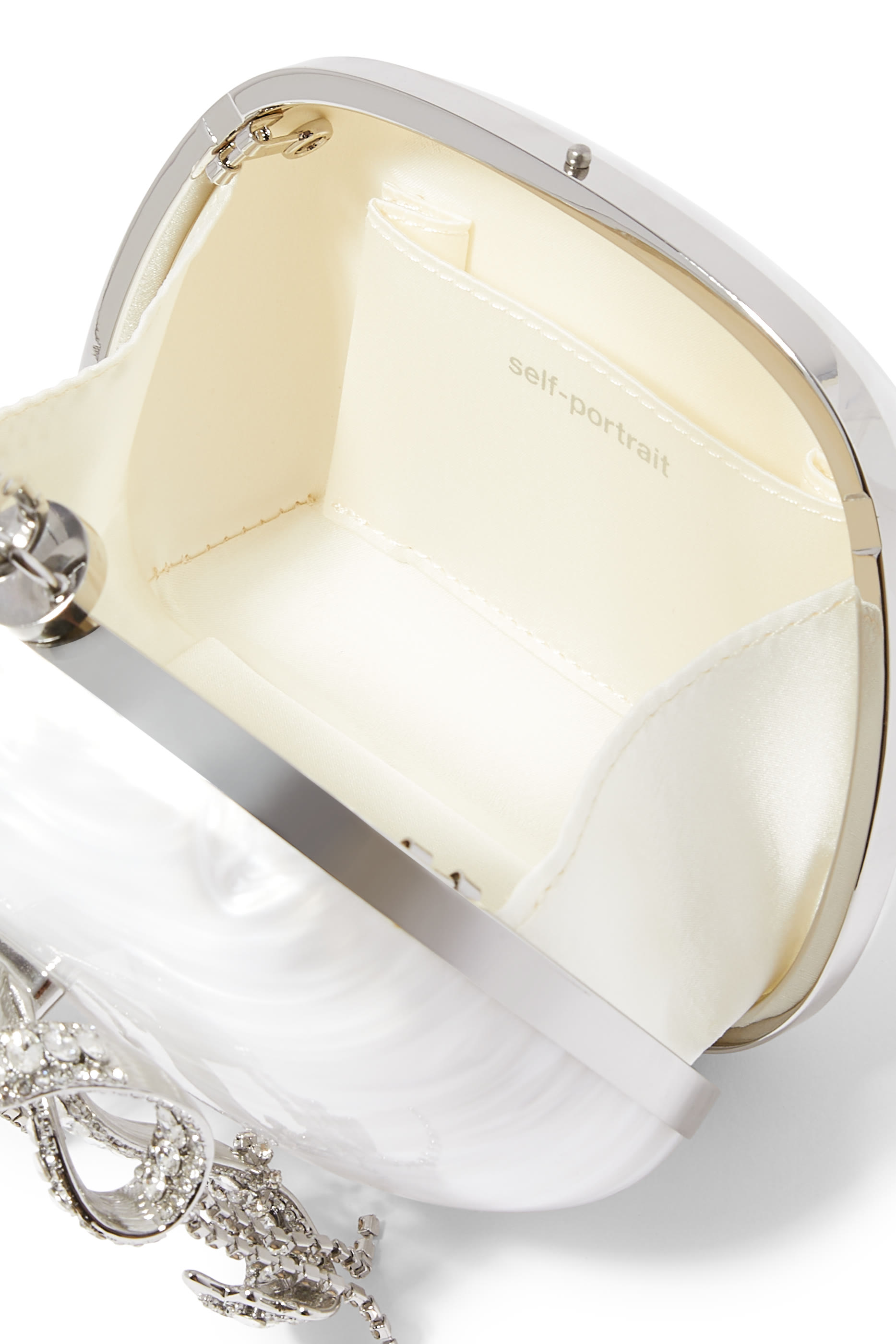 Pearl Top Handle Clutch Bag