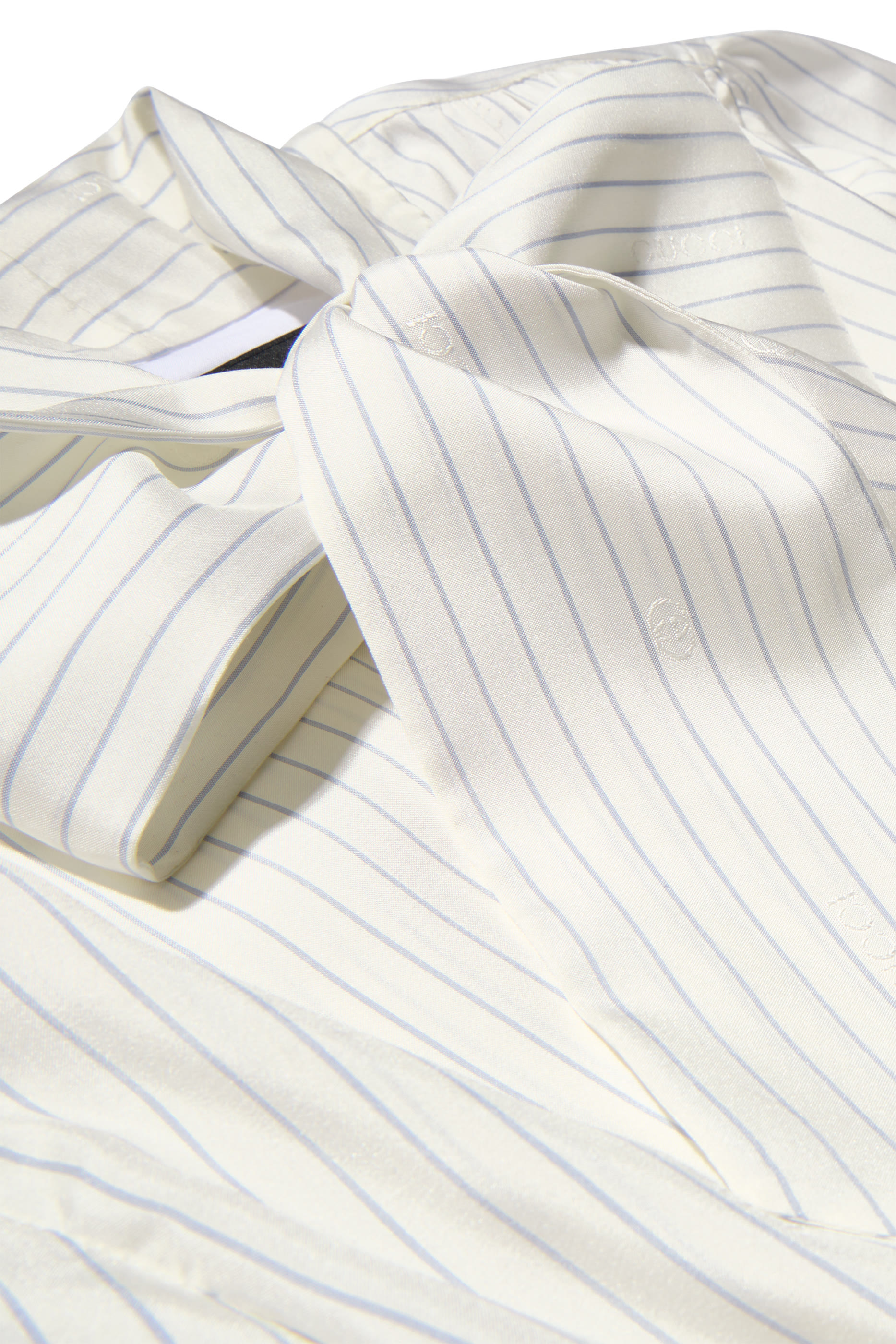 Pinstripe Bow Shirt