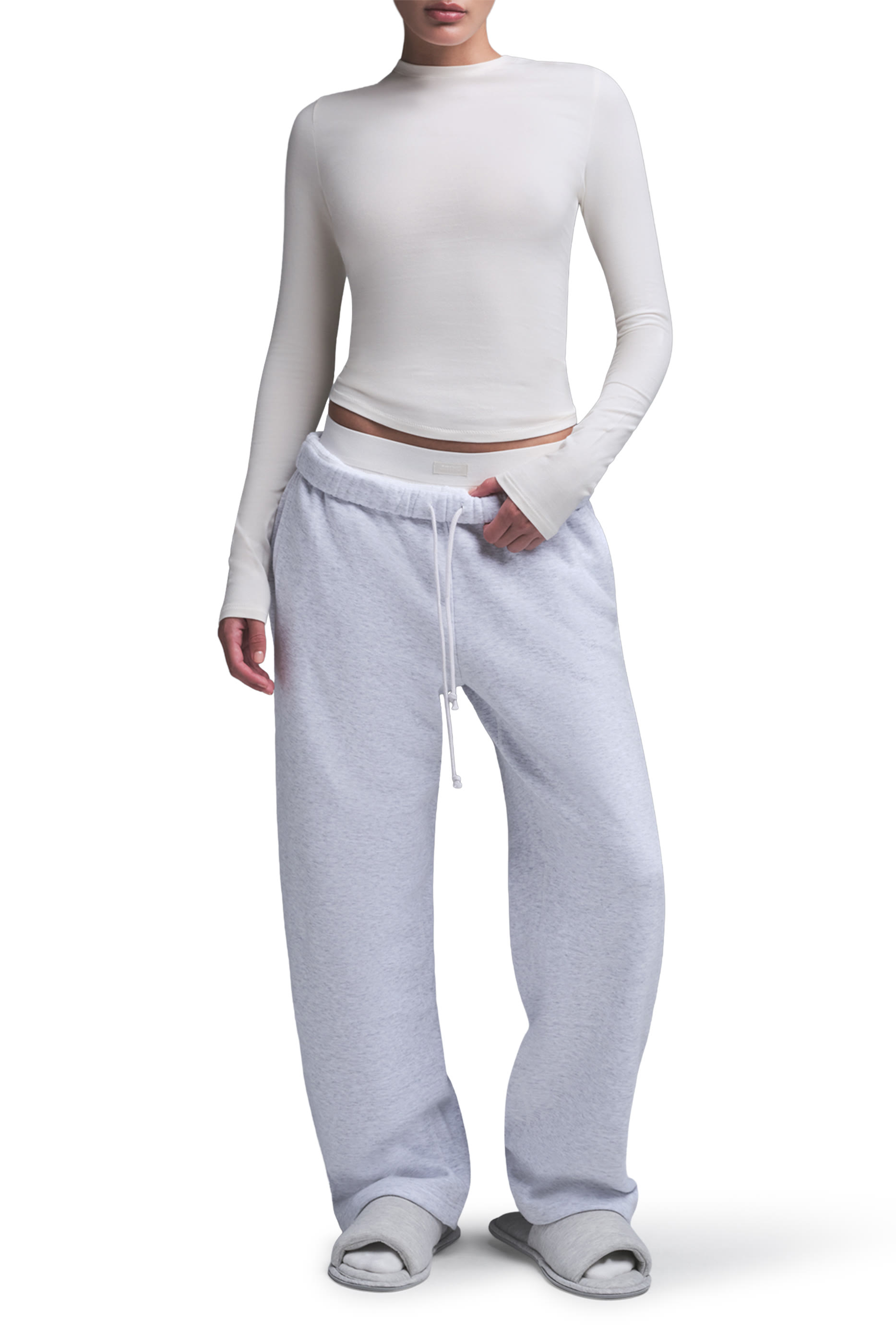  Cotton Jersey Long Sleeve T-Shirt