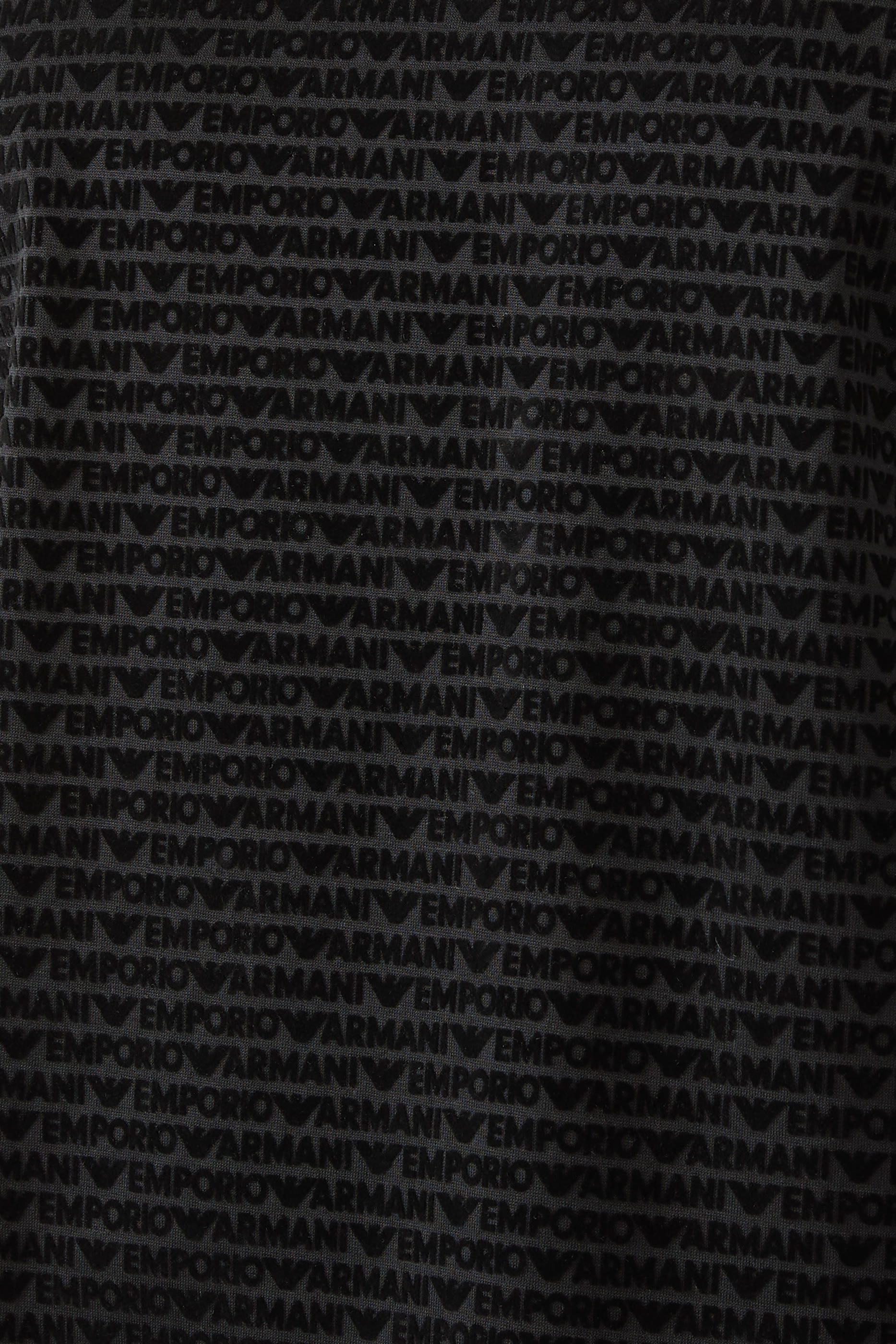 All-Over Flocked Logo Lettering T-Shirt