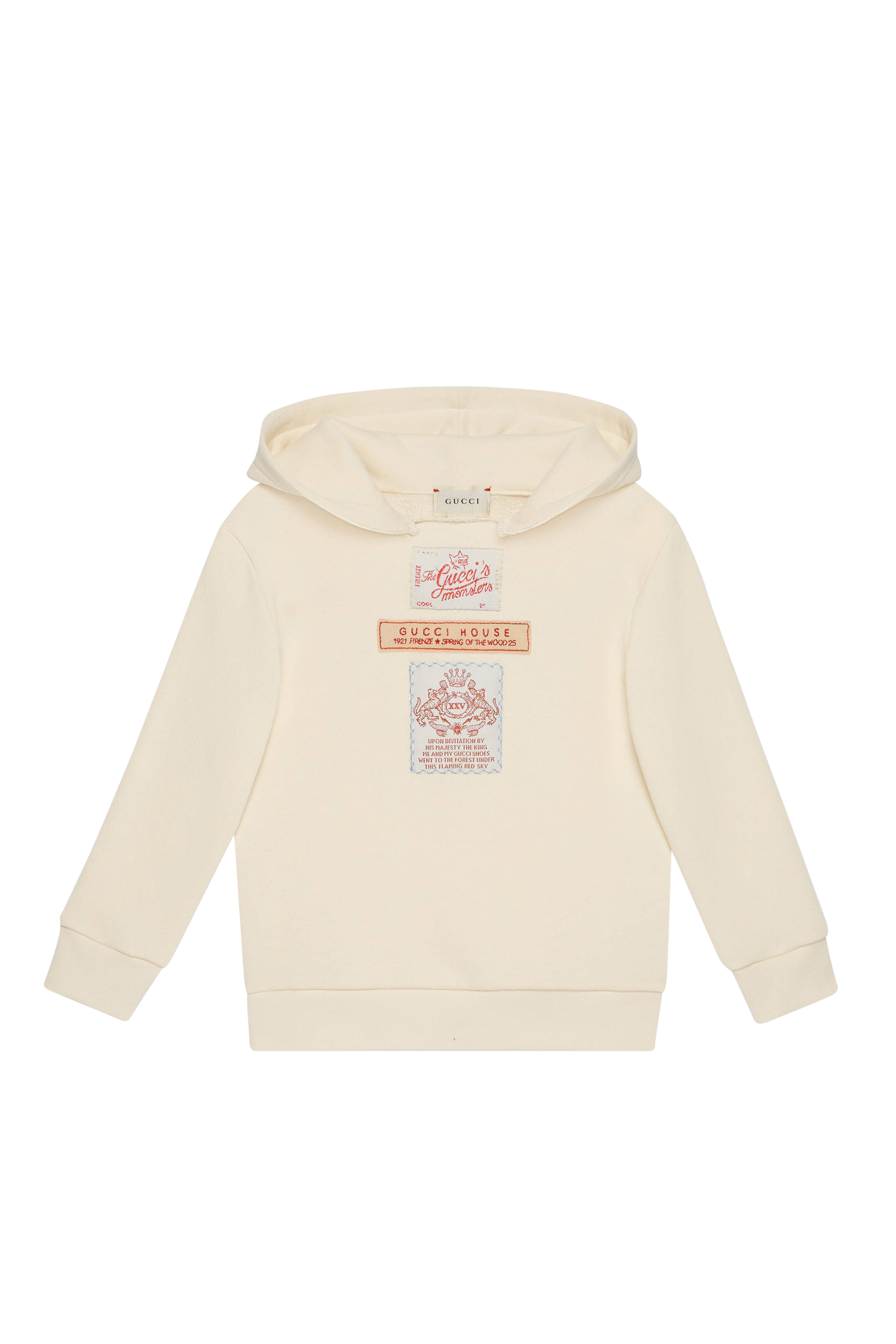 Logo Labels Hooded Sweatshirt