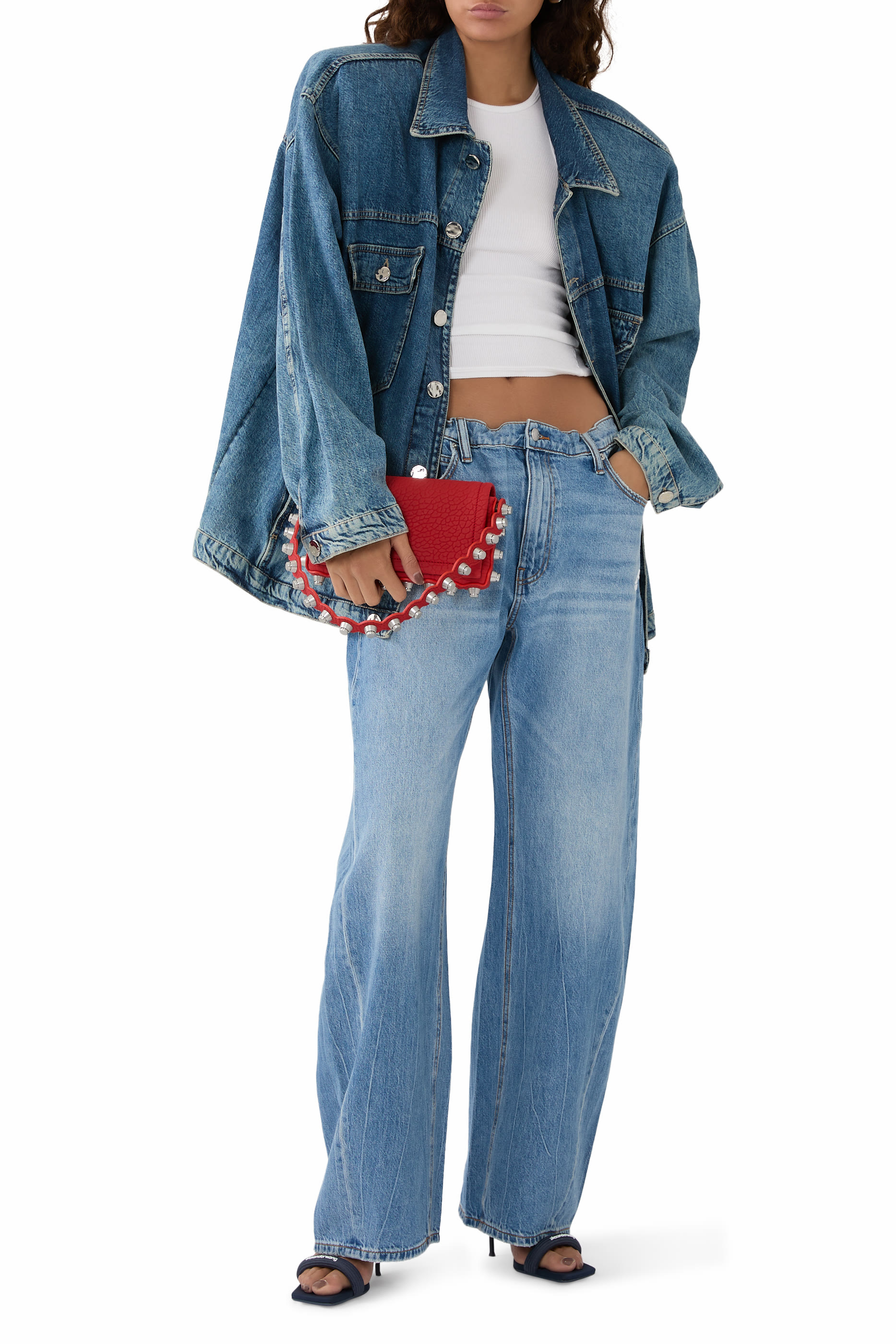 Regen 5-Pocket Denim Track Pants