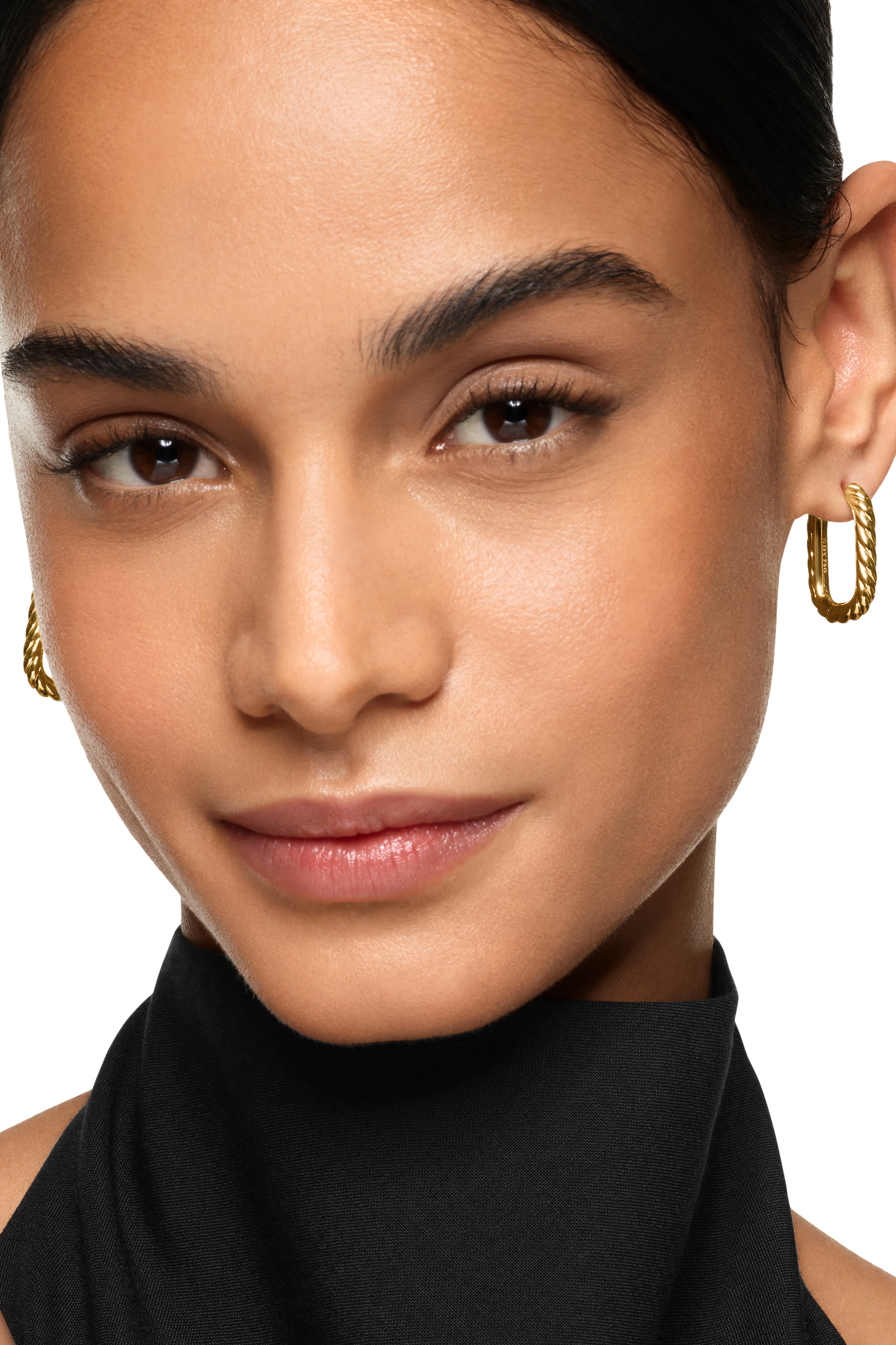 DY Madison® Cable Hoop Earrings, 18K Yellow Gold