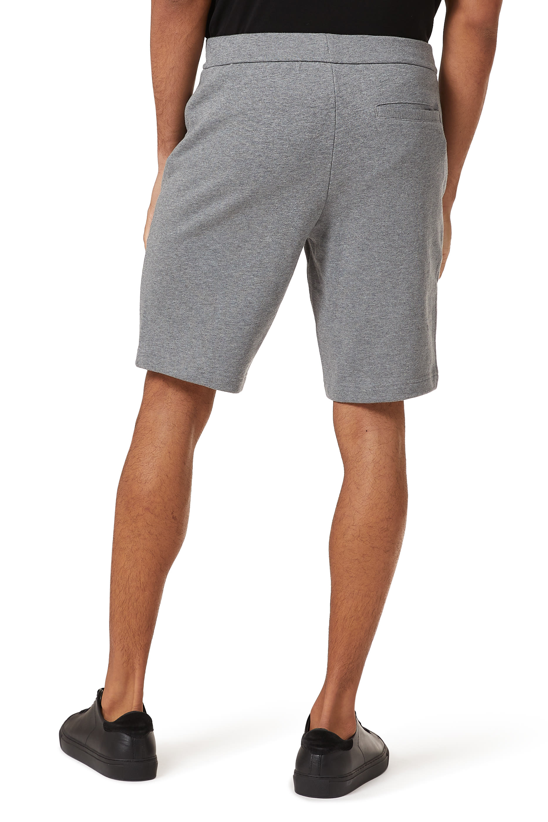 Logo Embroidery Cotton Shorts