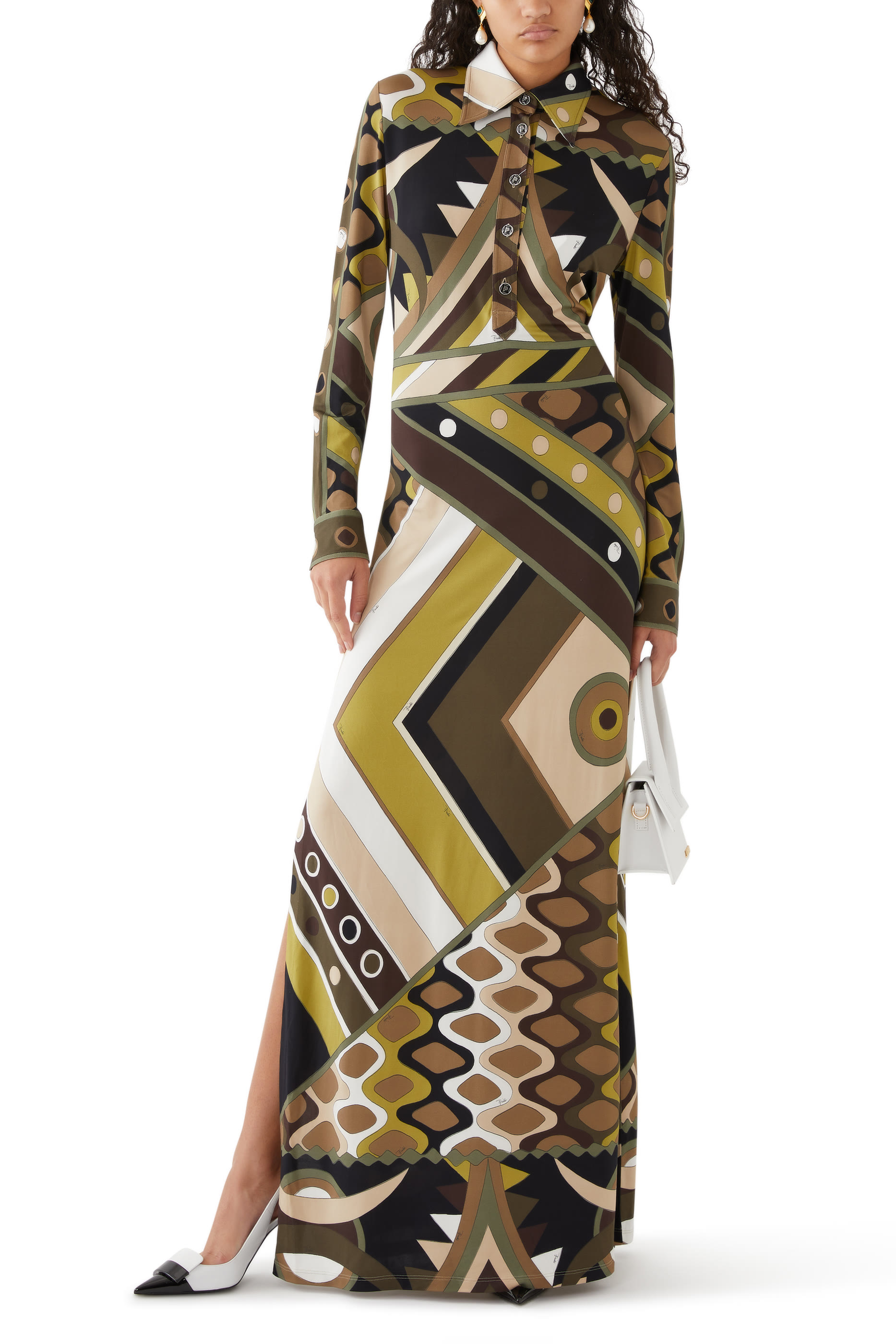 Vivara-Print Long Dress