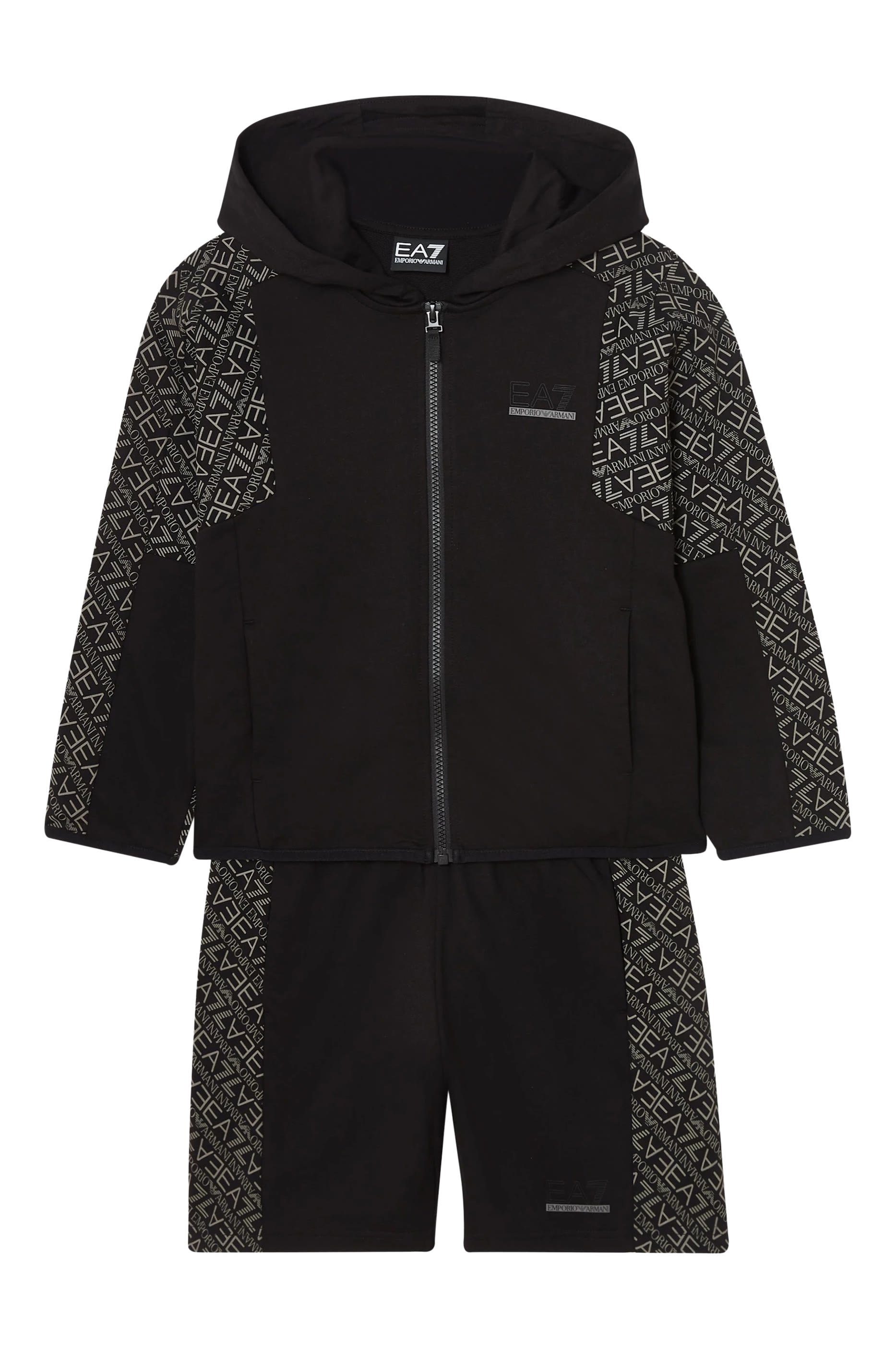 Kids EA7 Logo Hoodie