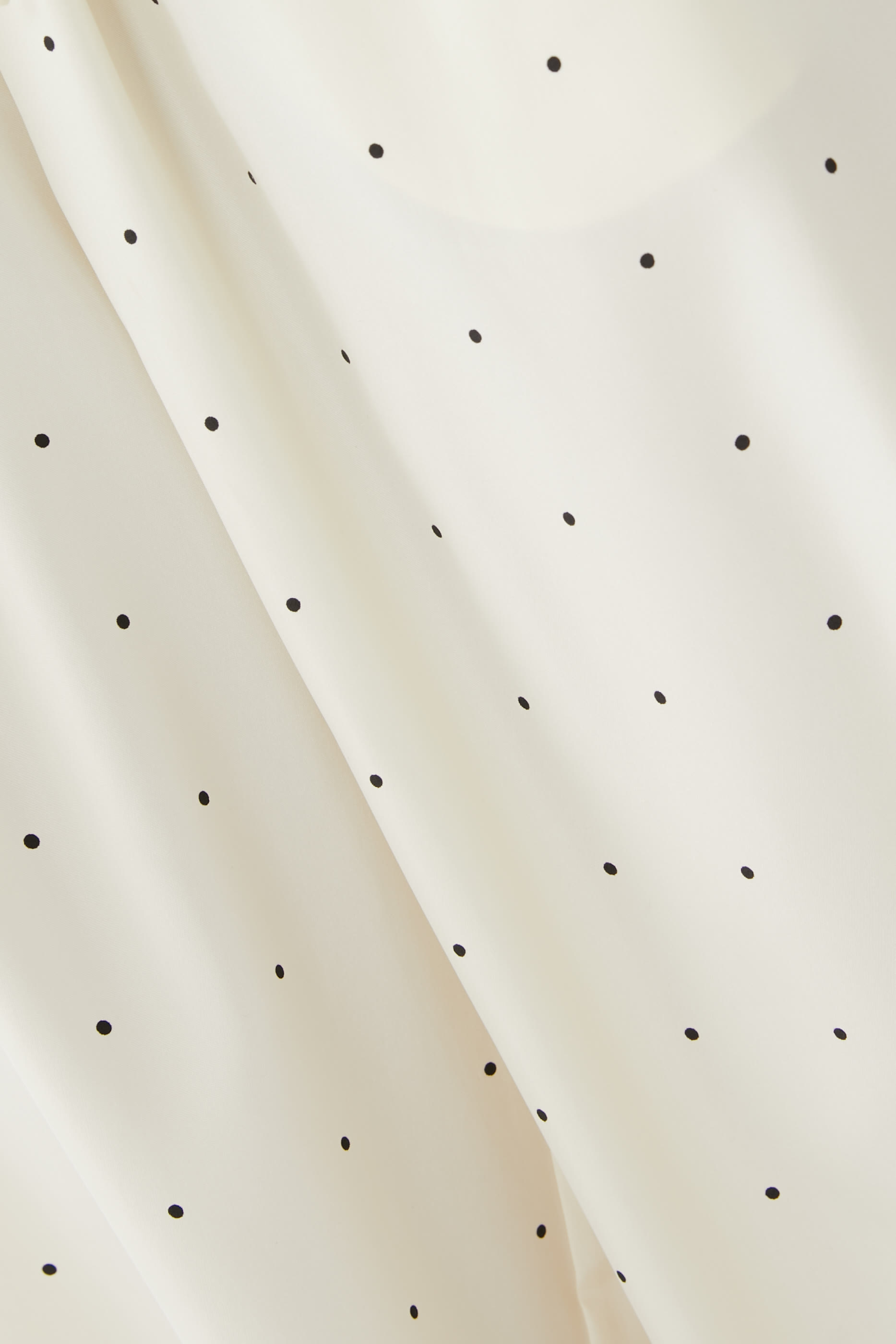 Relaxed Silk Dotted Trousers