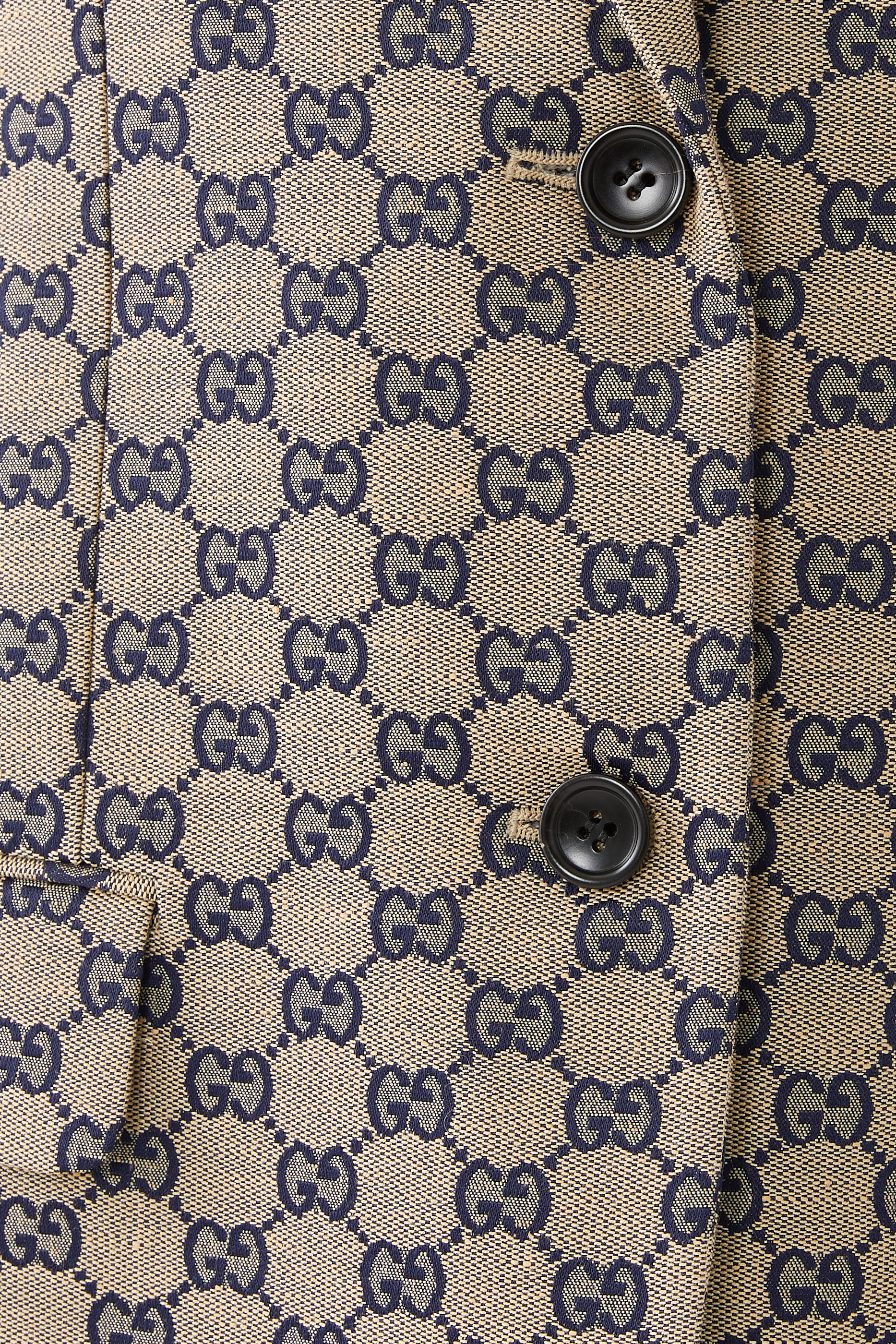 GG Linen Blend Canvas Jacket