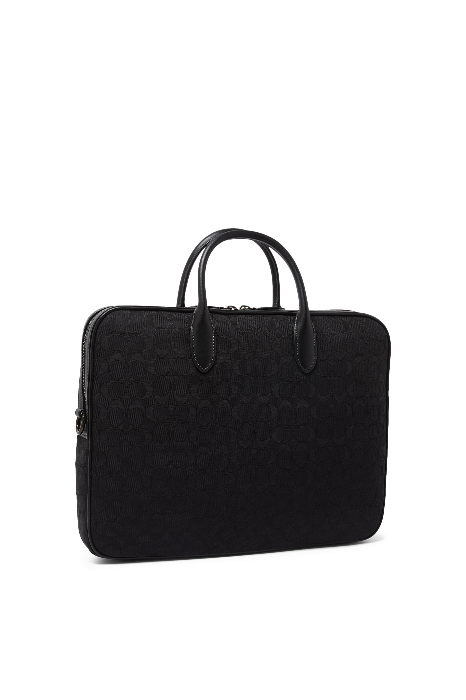 Theo Work Bag In Signature Jacquard