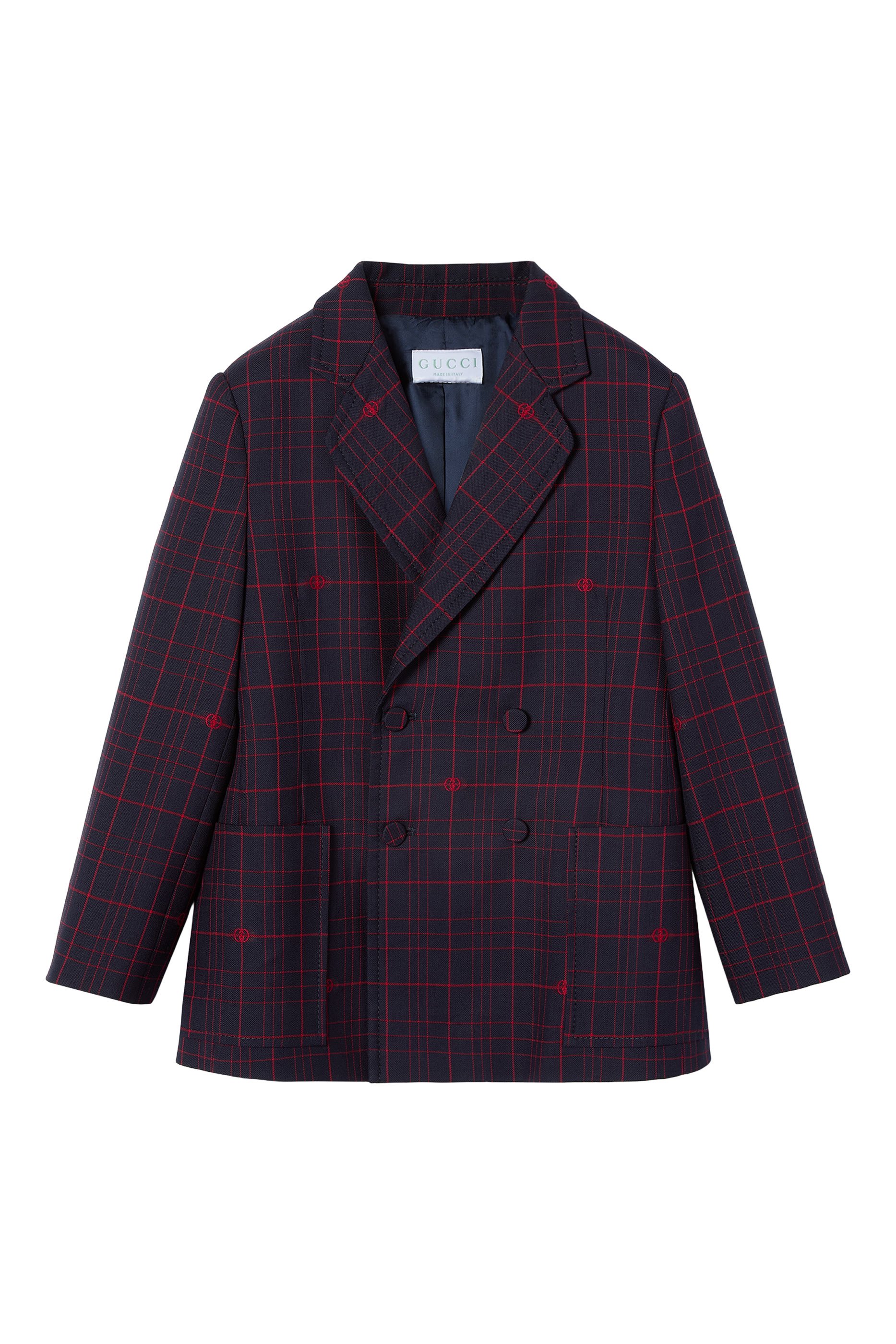 Kids Double G Check Jacket