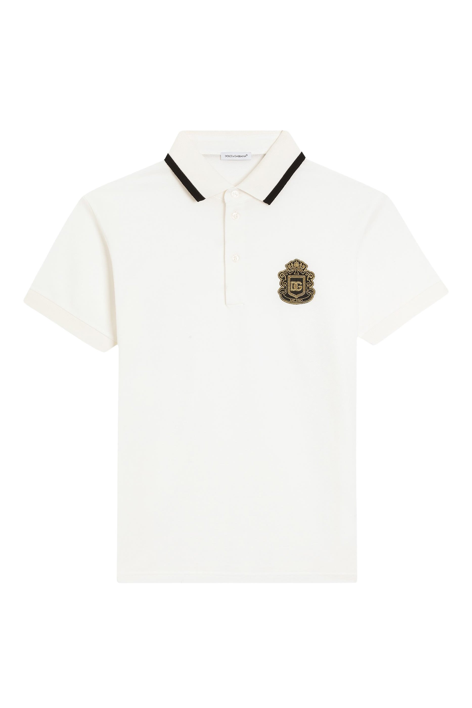 Kids DG Heraldic Patch Piqu&eacute; Polo Shirt