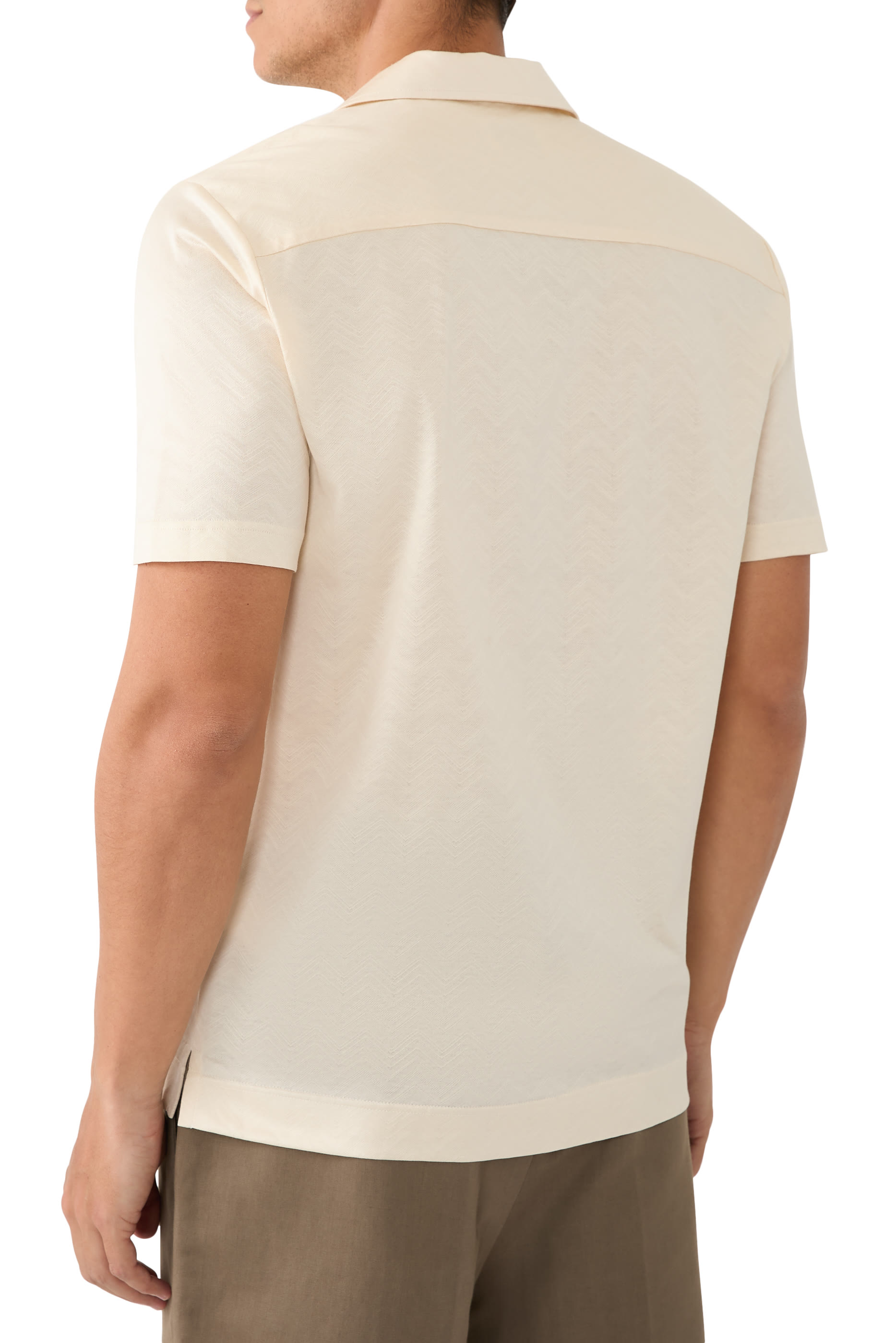 Filo di Scozia Jacquard Resort Shirt