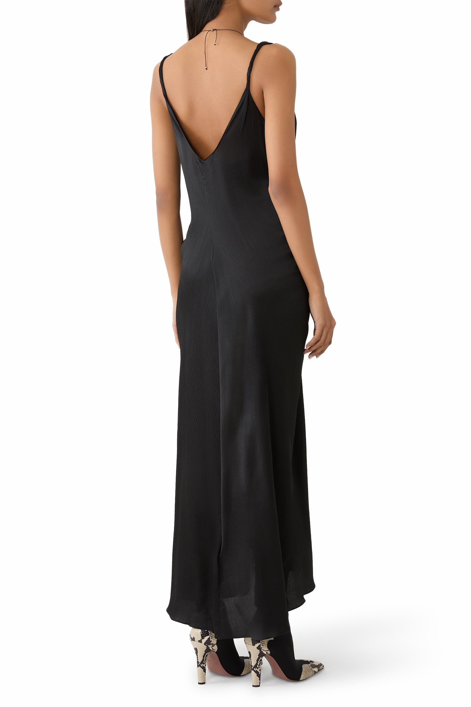 Knotted Waist Longline Dress