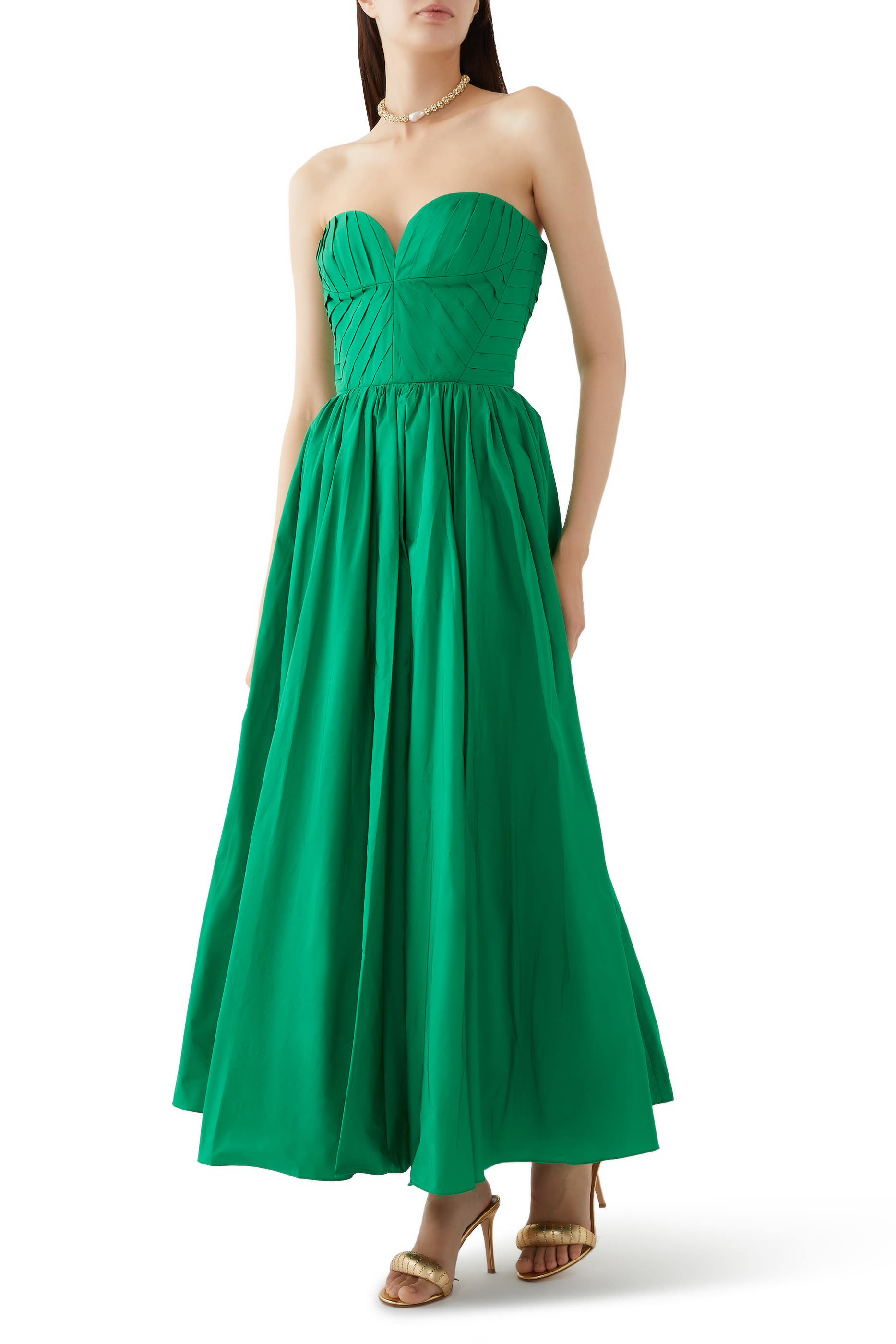 Heart-Shaped Taffeta Gown