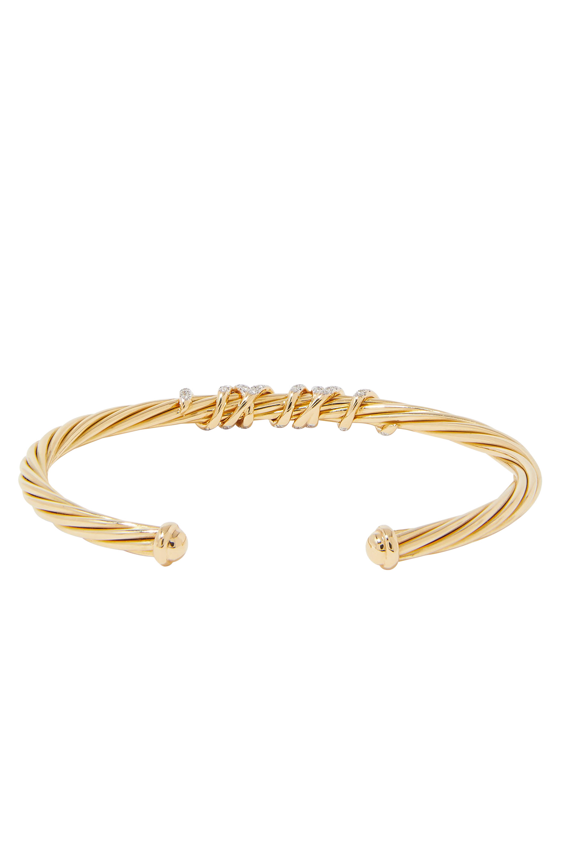 Helena Center Station Bracelet, 18k Yellow Gold & Diamonds