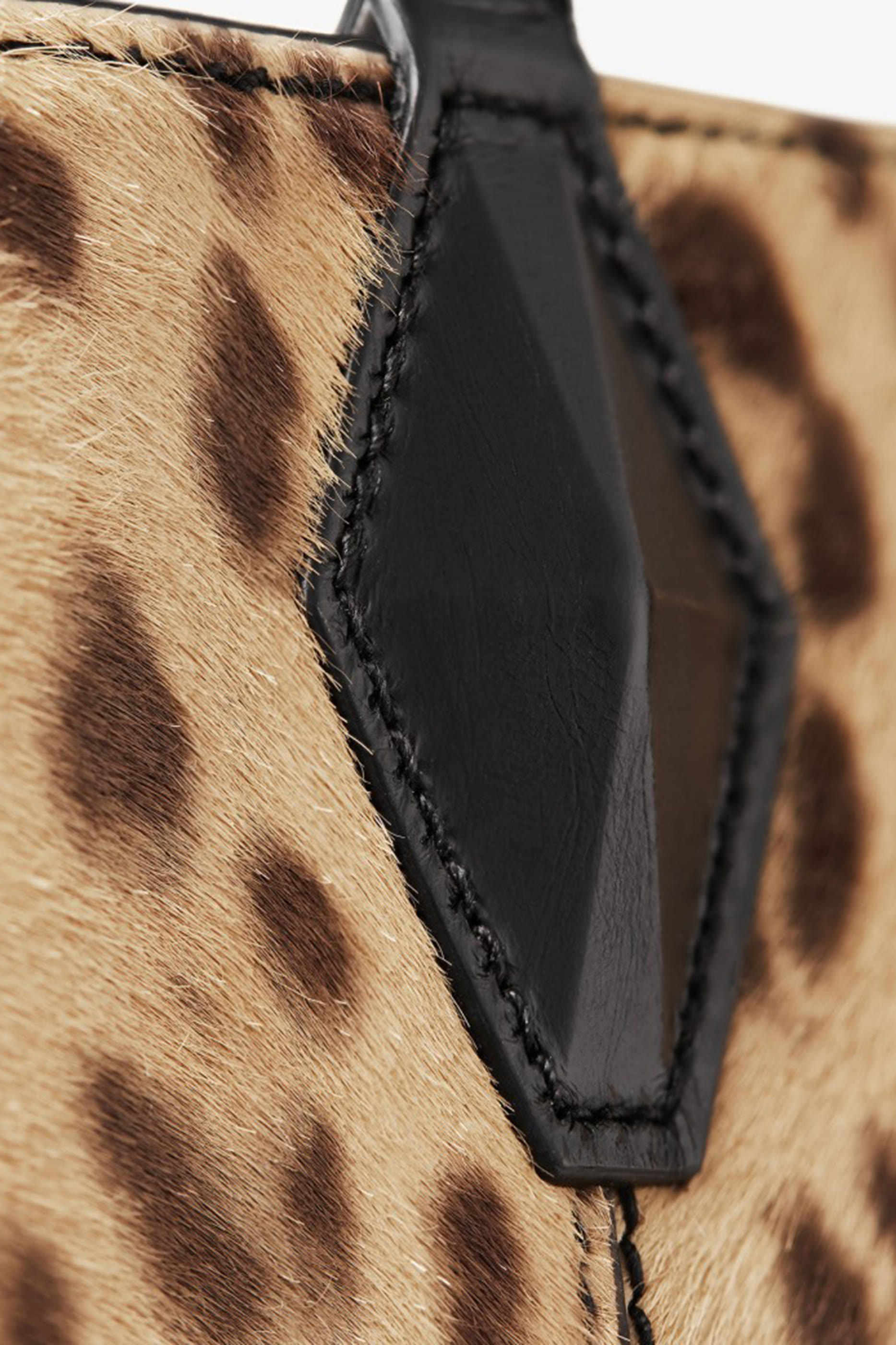 Leopard Print Diamond Tote Bag