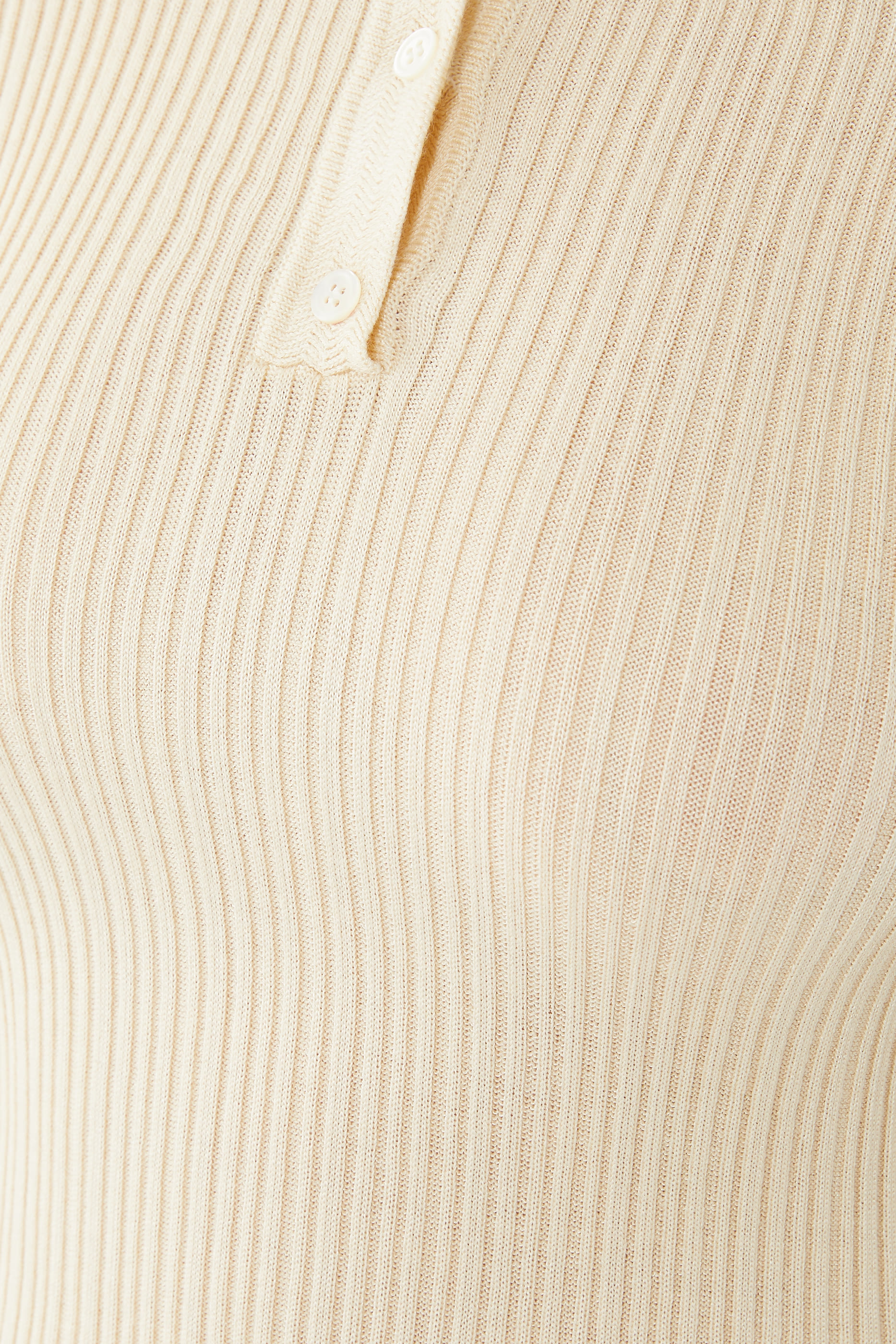 Slim Ribbed Polo Shirt