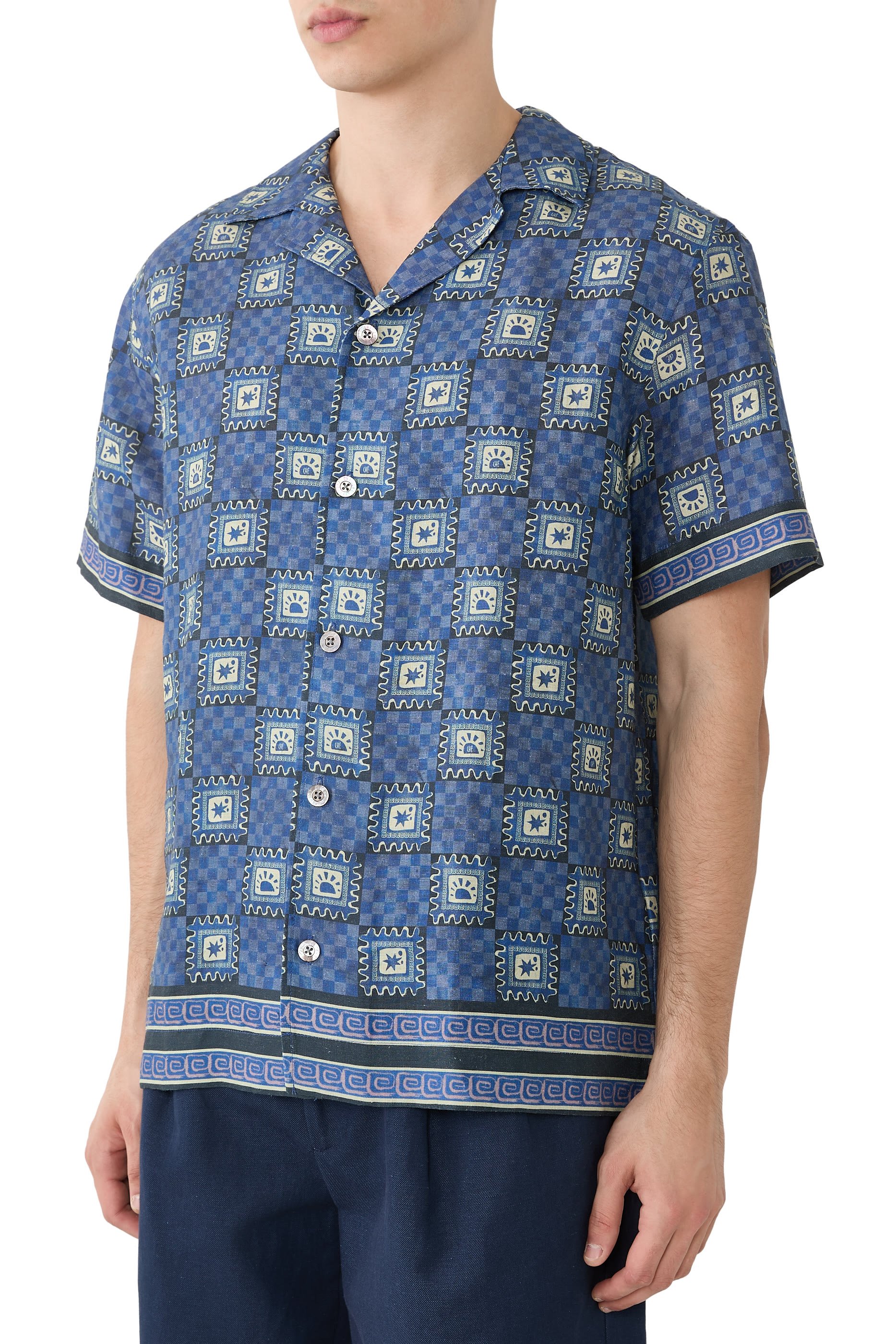 Telha Print Linen Shirt