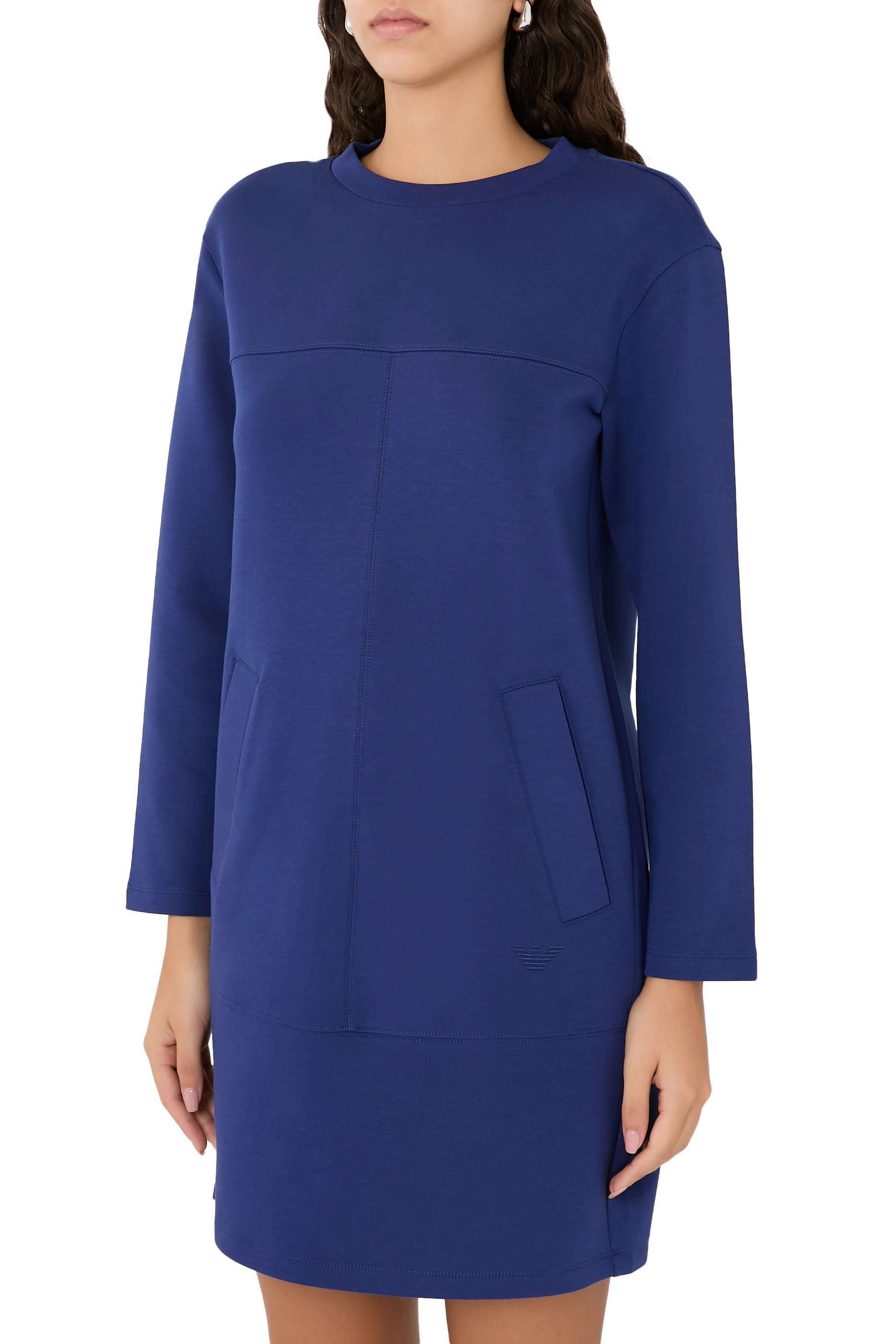 Long Sleeve Double Jersey Dress