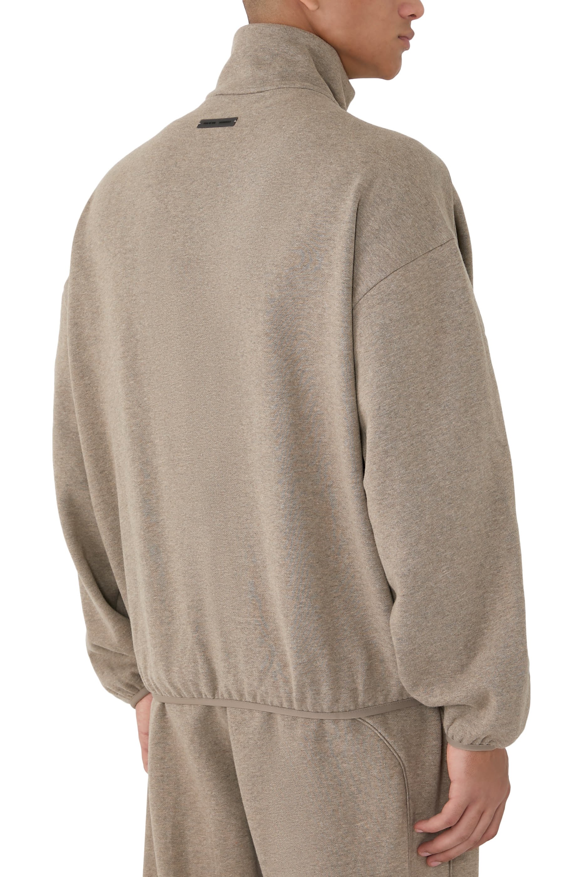 Modern Fleece Track Jacket with Piping