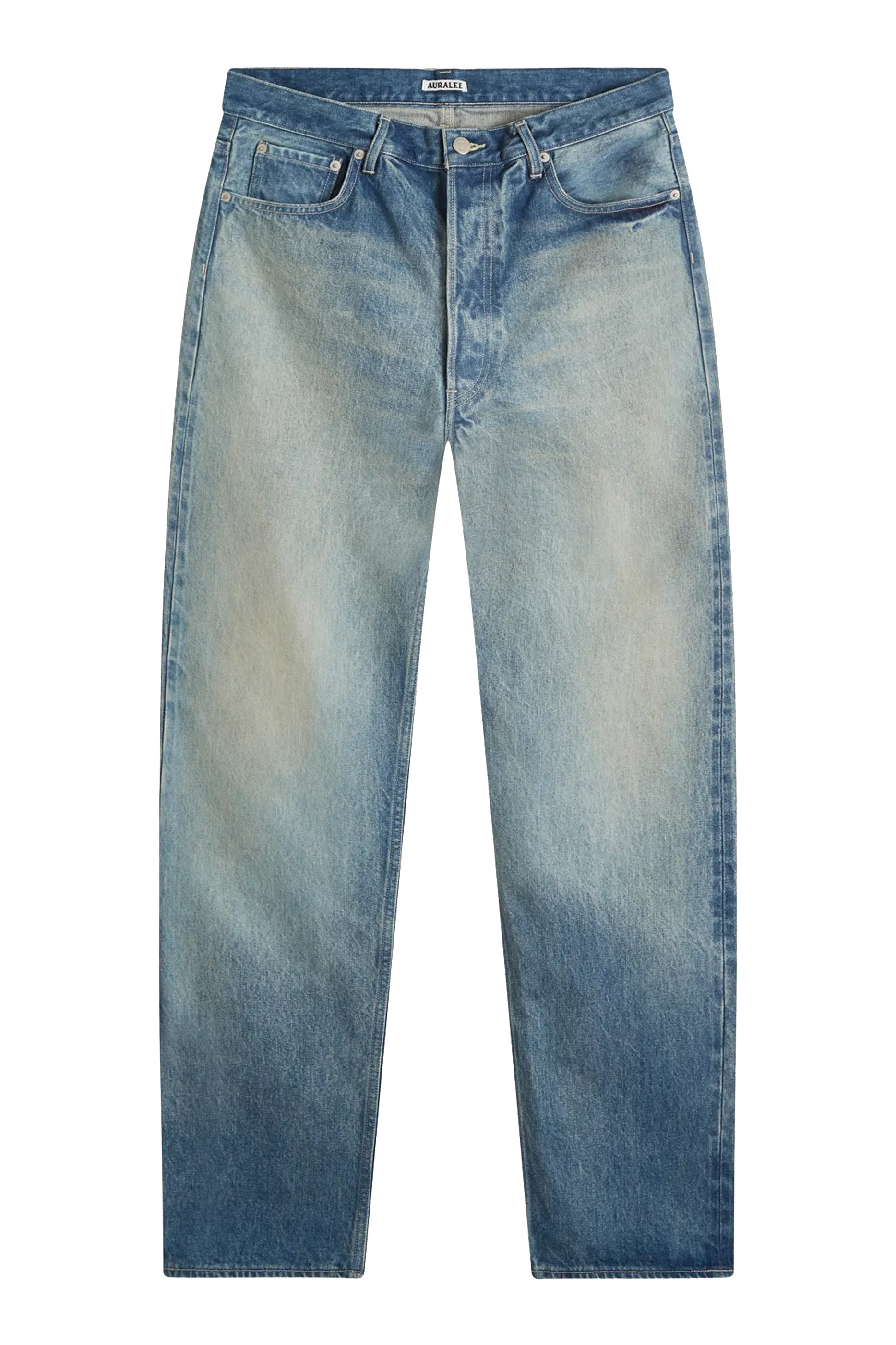 Selvedge Faded Heavy Denim Wide Pants