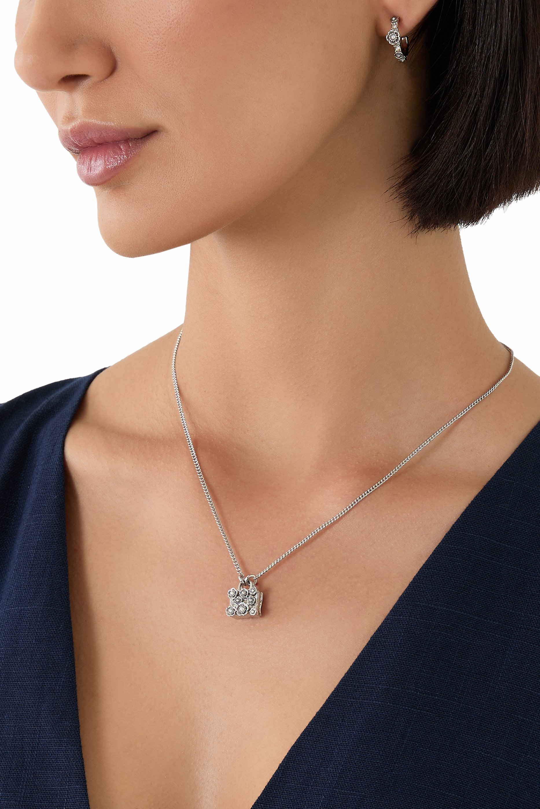 Tearose Bag Pendant Necklace