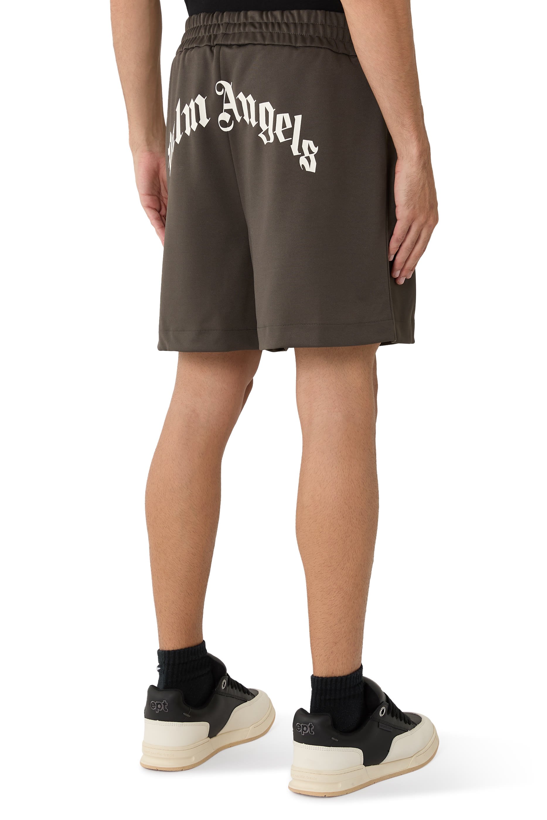 Back Curved Logo Track Shorts 
